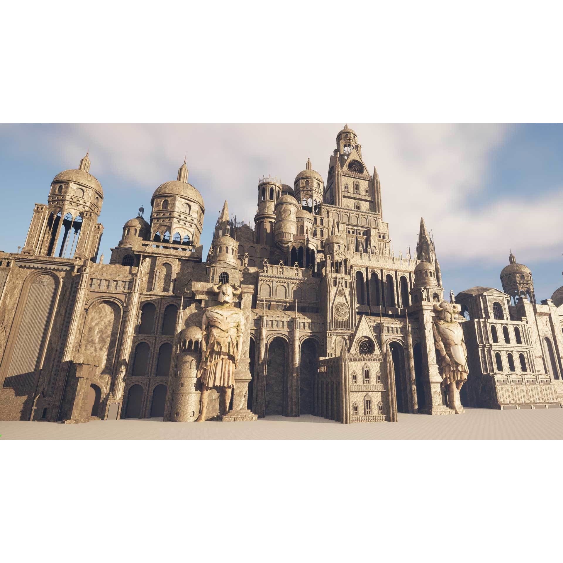 Ancient Ruins 3D Model – Low-Poly Architectural Asset, FBX & Blender - View 8