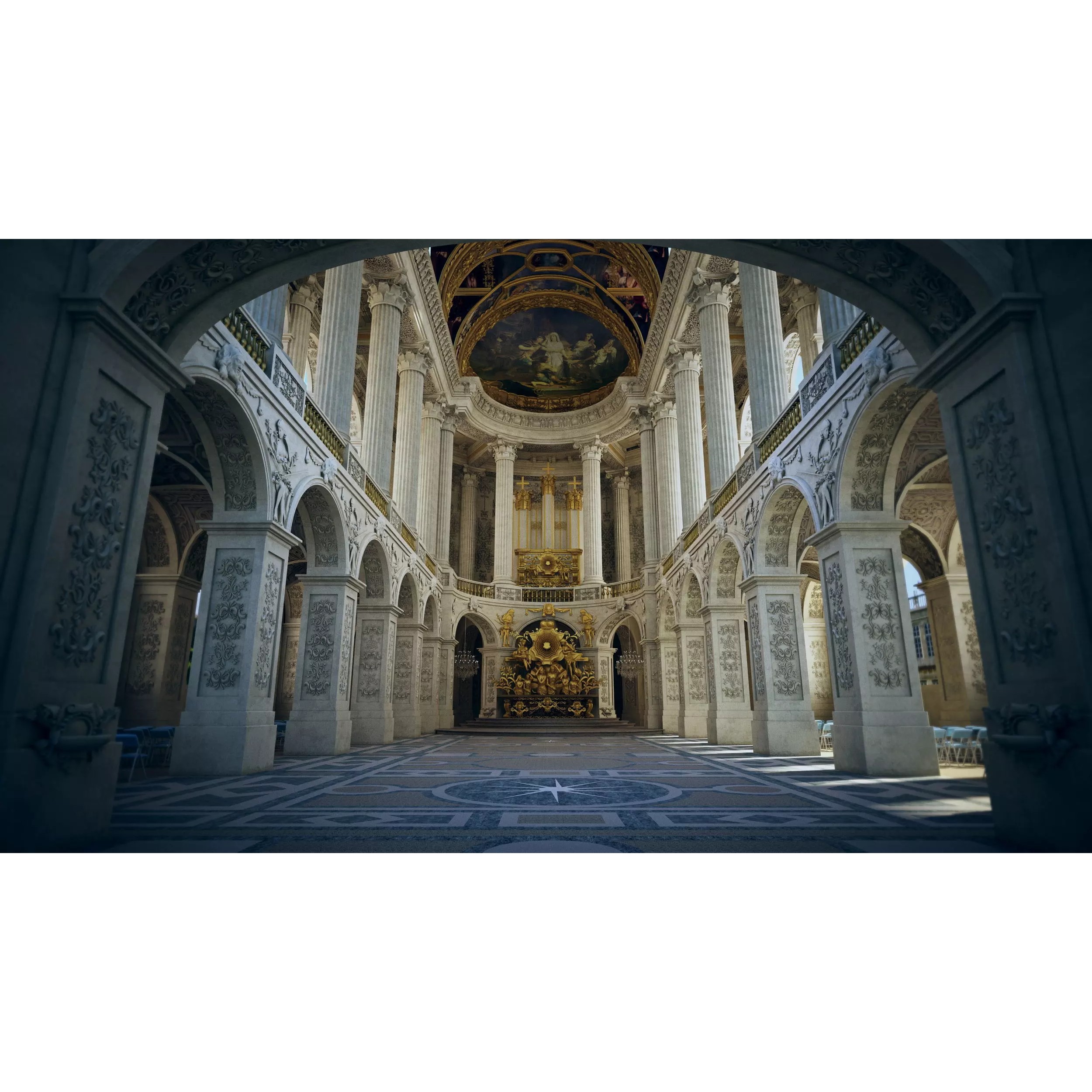 Chateau de Versailles 3D Model – Architectural Asset, FBX, PBR Textures - View 2