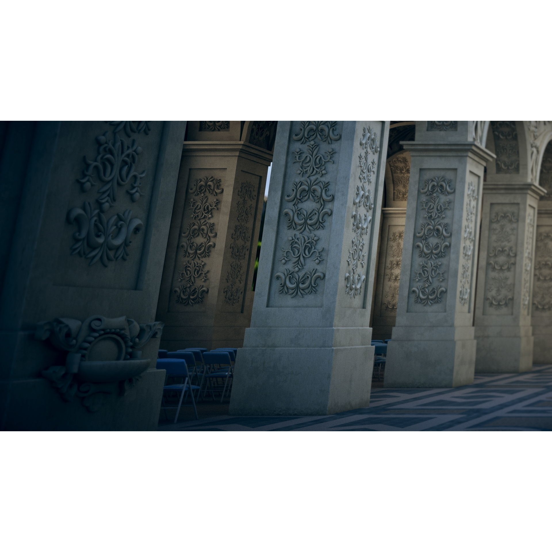 Chateau de Versailles 3D Model – Architectural Asset, FBX, PBR Textures - View 7