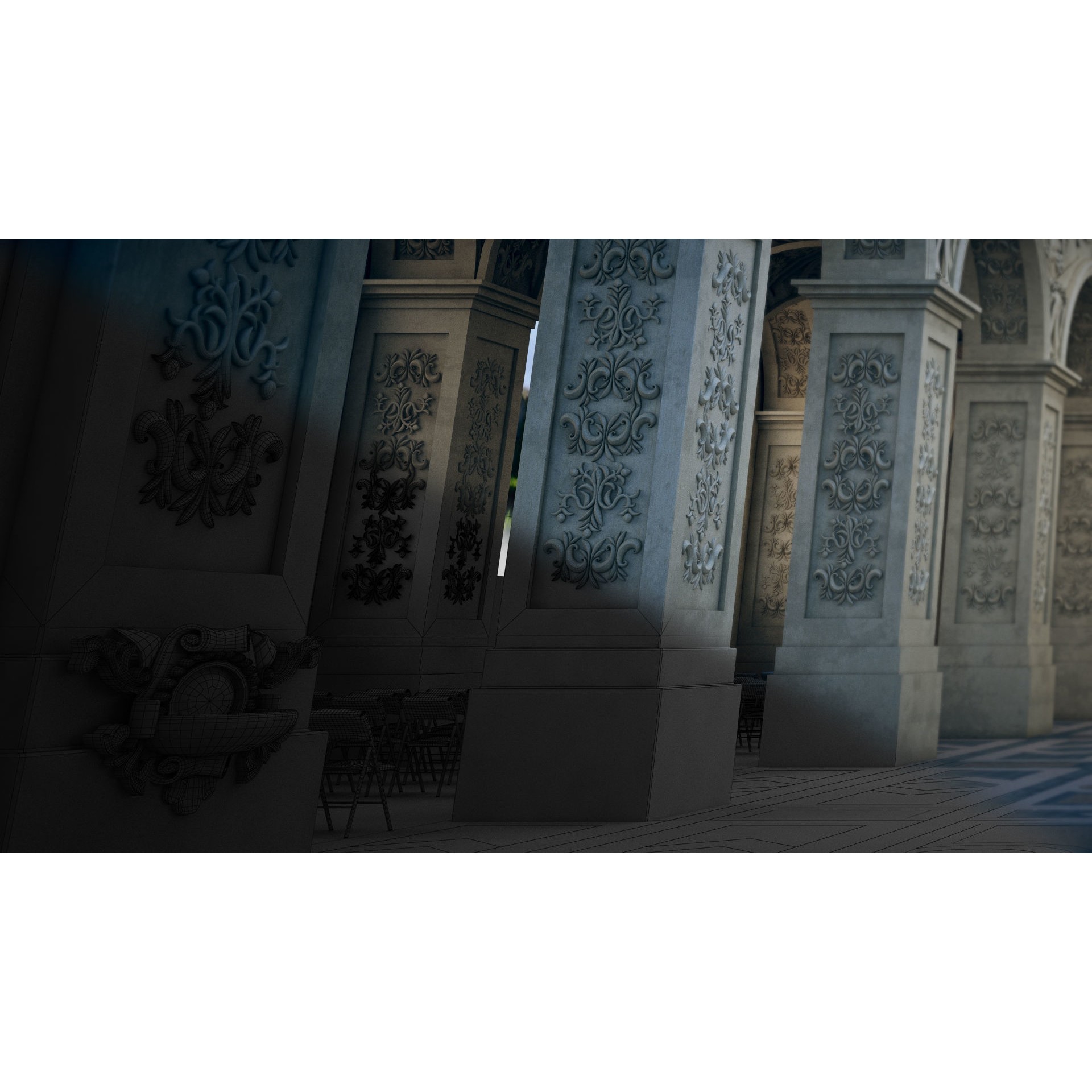 Chateau de Versailles 3D Model – Architectural Asset, FBX, PBR Textures - View 8