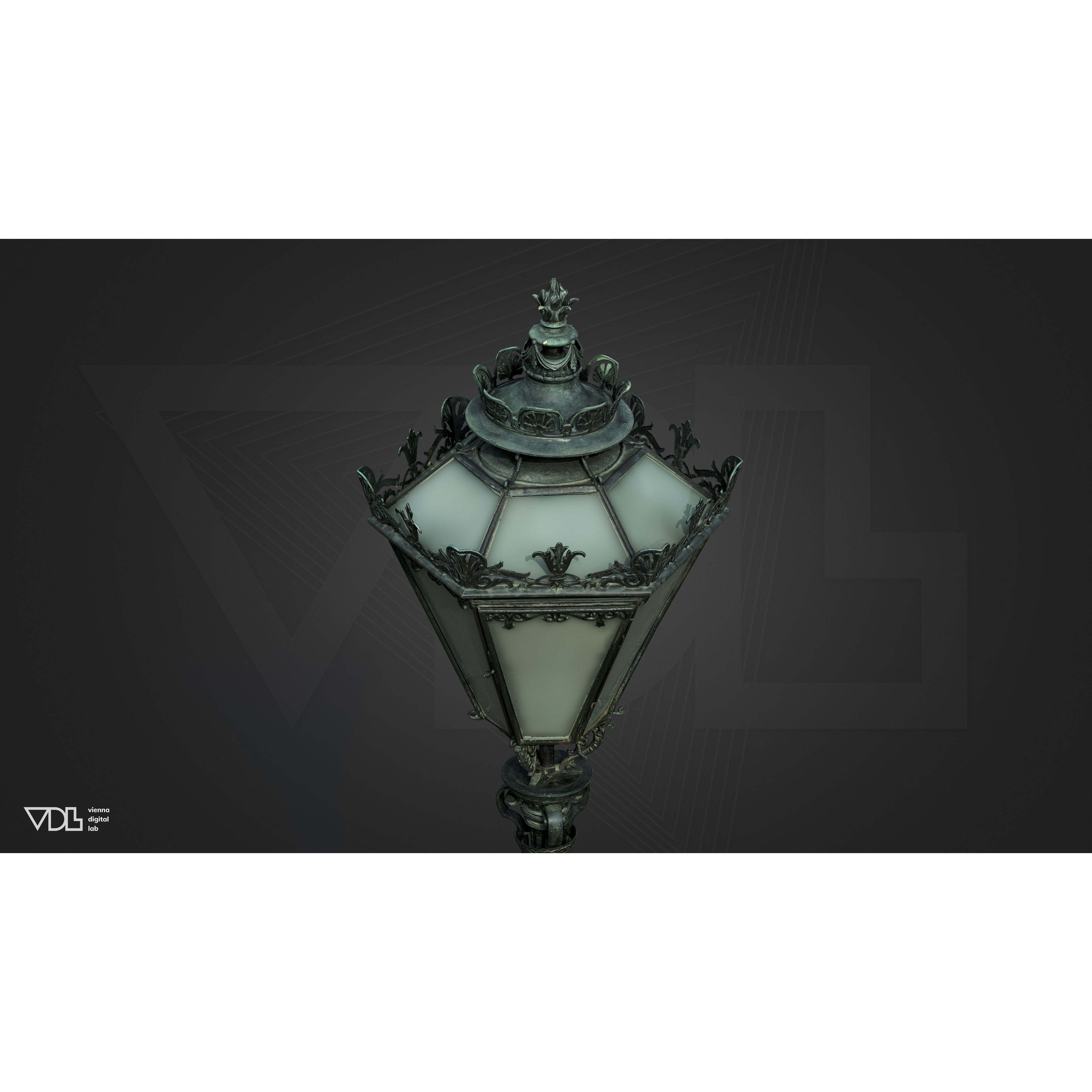 Street Lamp 3D Model – Baroque Low-Poly Lighting Asset, FBX/OBJ - View 13
