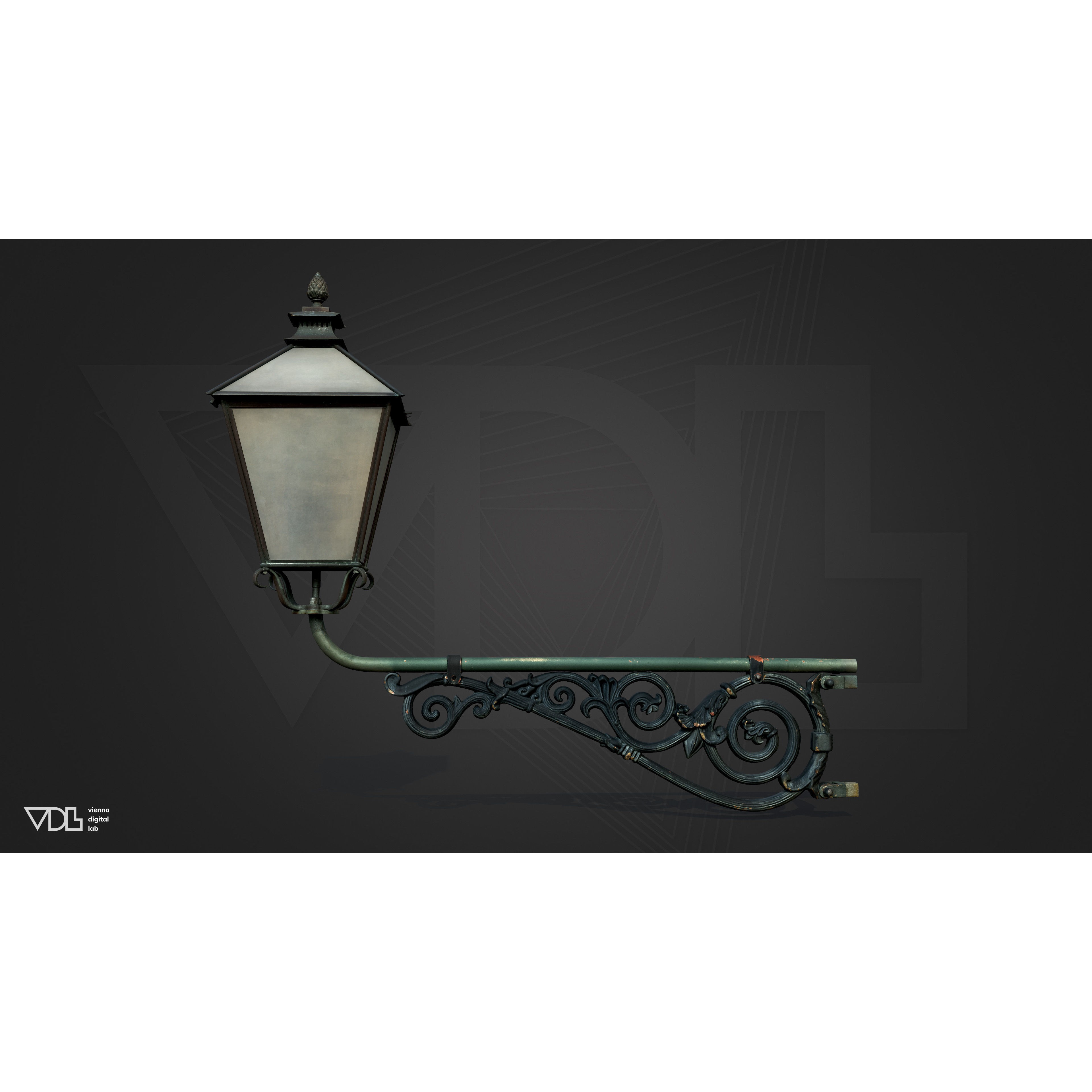 Street Lamp 3D Model – Baroque Low-Poly Lighting Asset, FBX/OBJ - View 20