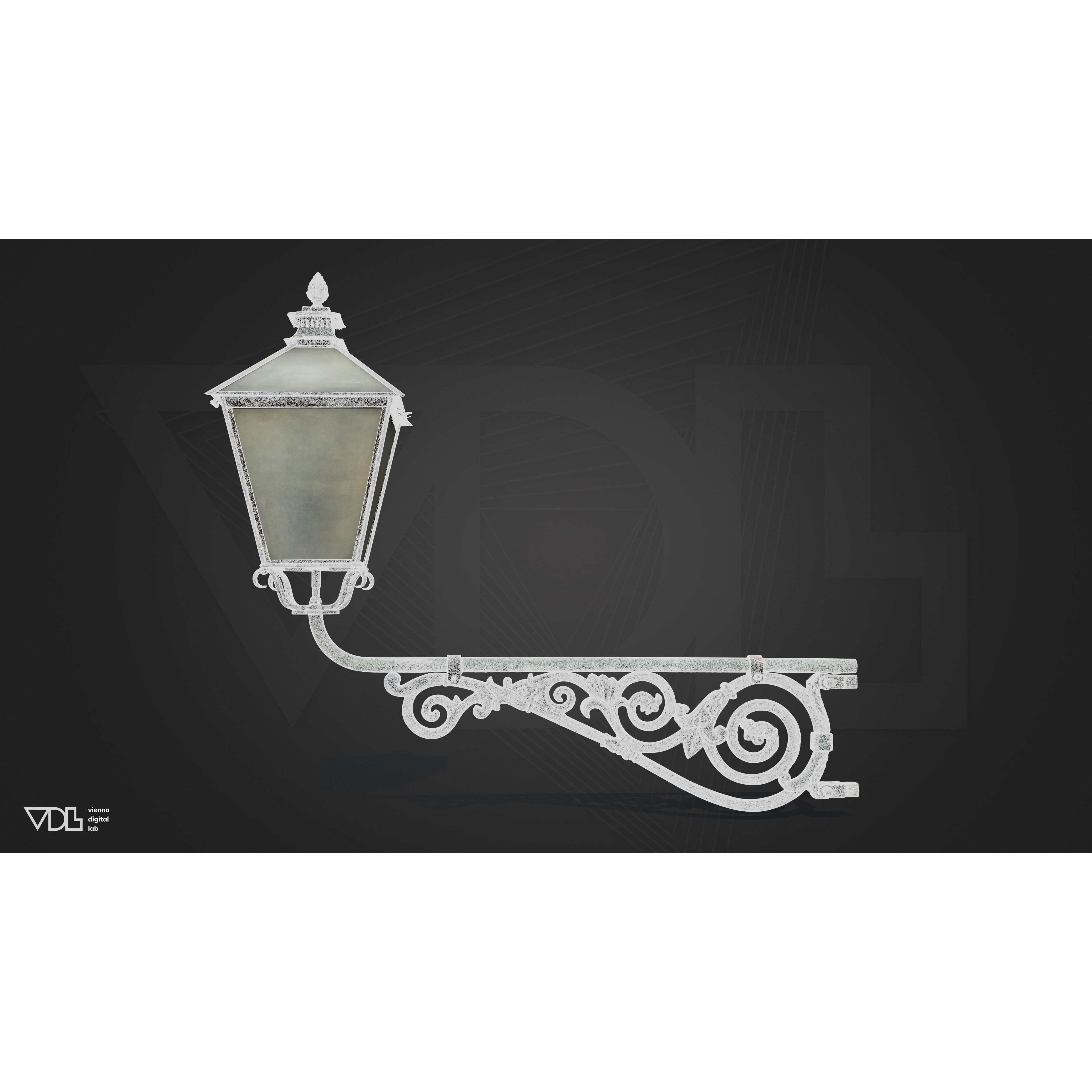 Street Lamp 3D Model – Baroque Low-Poly Lighting Asset, FBX/OBJ - View 21