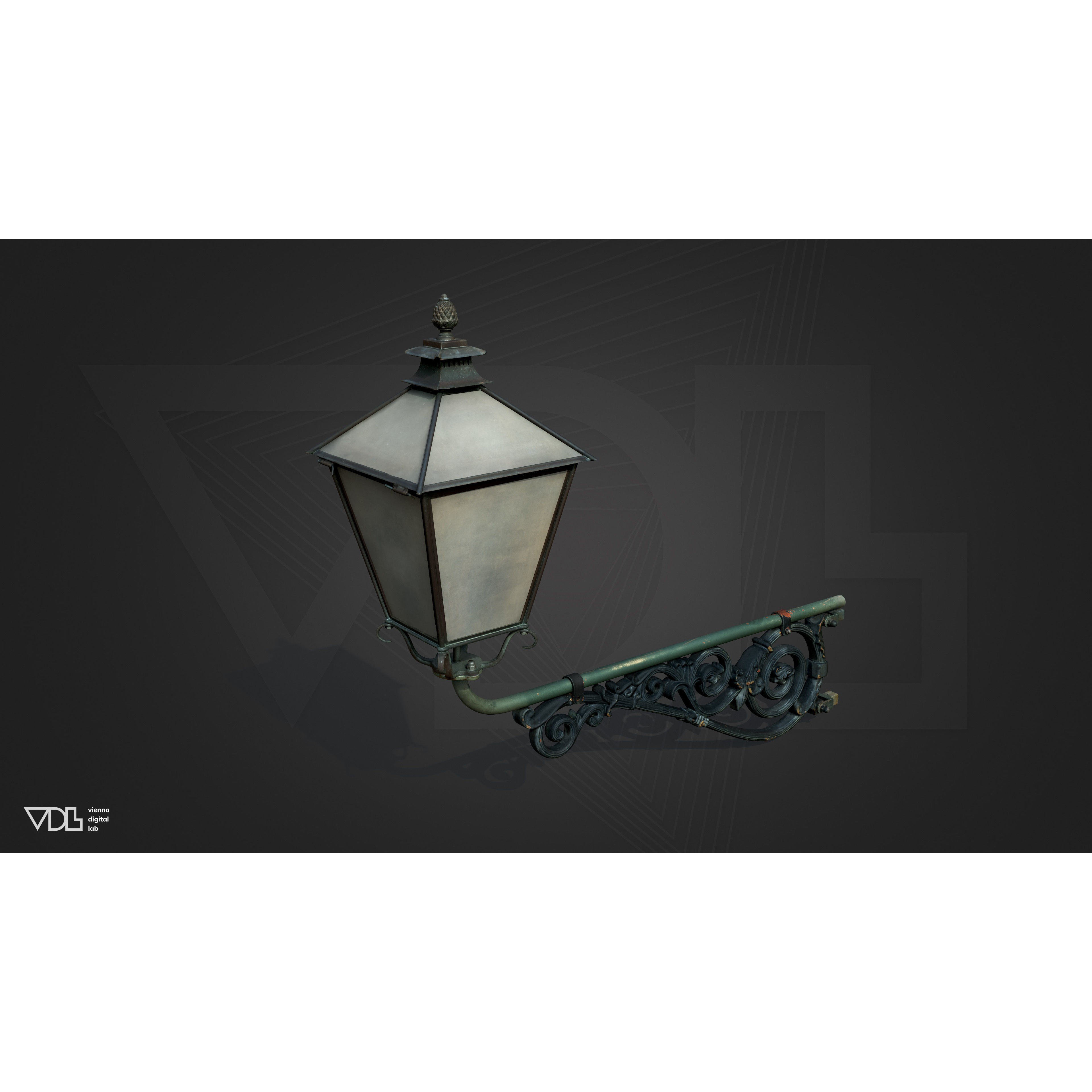 Street Lamp 3D Model – Baroque Low-Poly Lighting Asset, FBX/OBJ - View 22