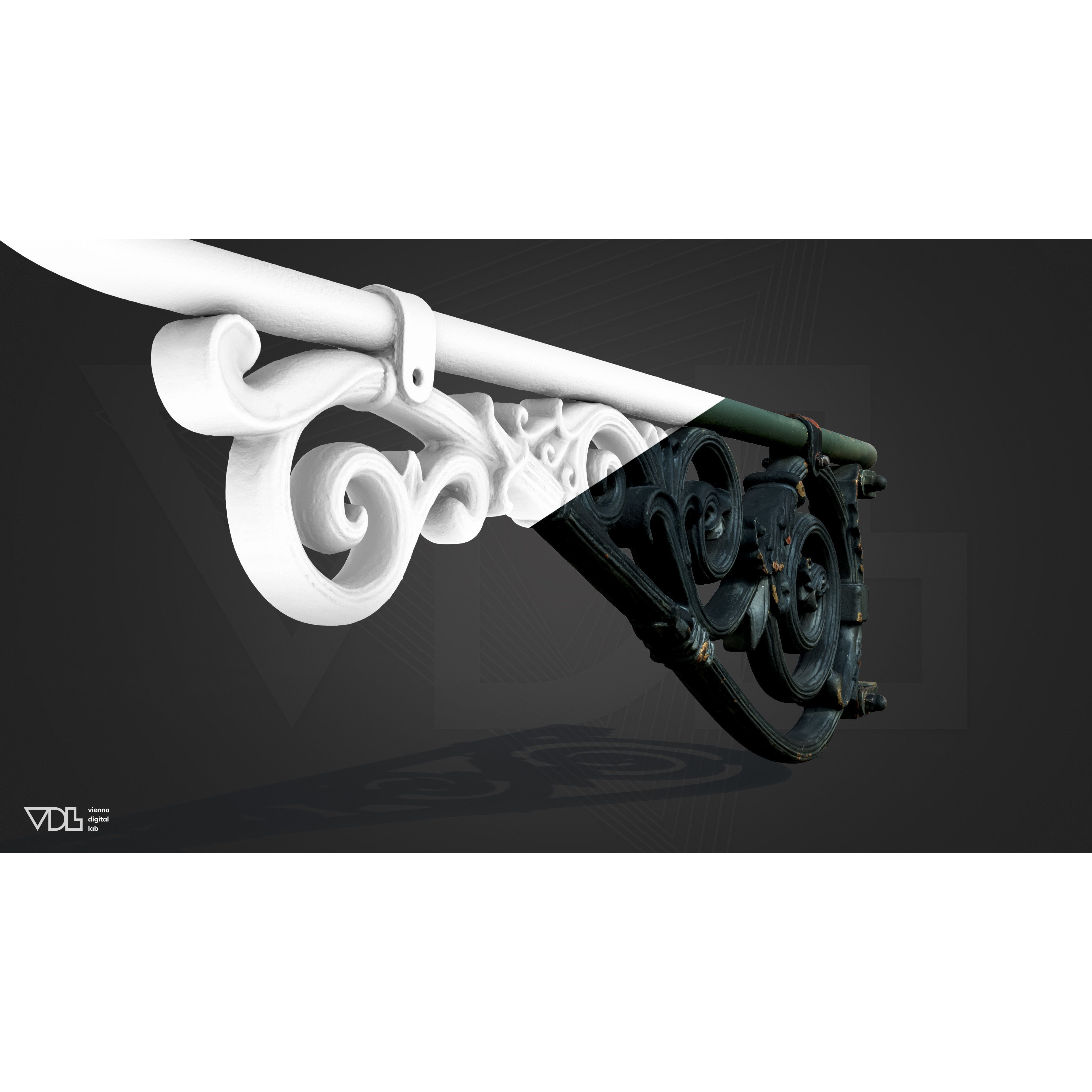 Street Lamp 3D Model – Baroque Low-Poly Lighting Asset, FBX/OBJ - View 25