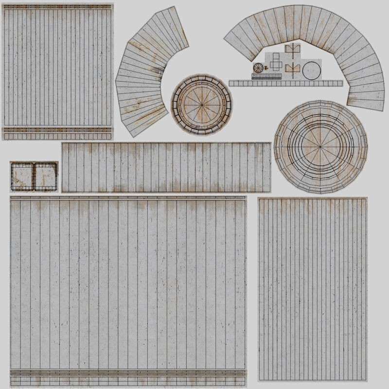 Refinery 3D Model – High Poly Animated Asset, FBX, OBJ - View 35