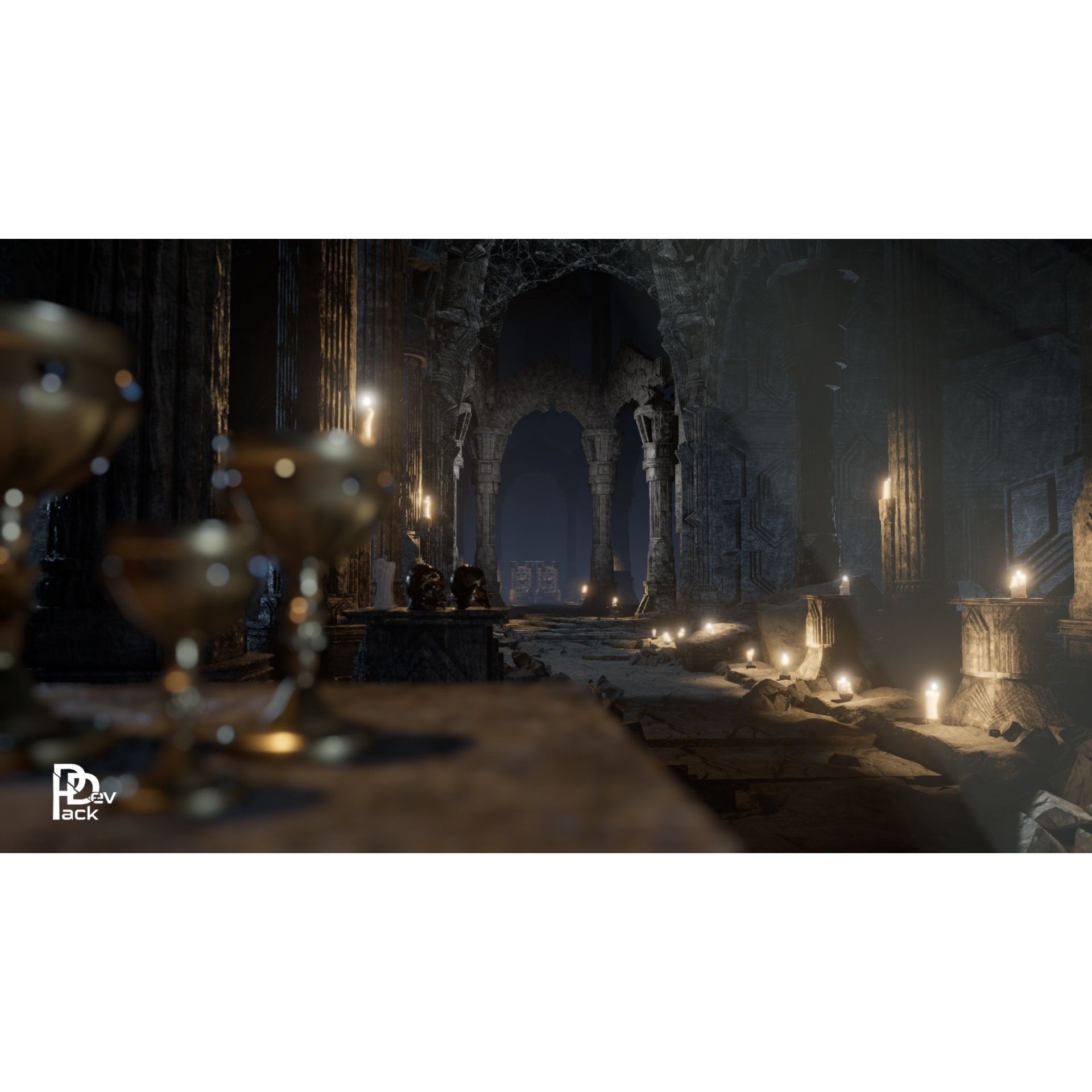 Dwarven Ruins 3D Model – Low Poly Assets for Games, FBX, PBR - View 10
