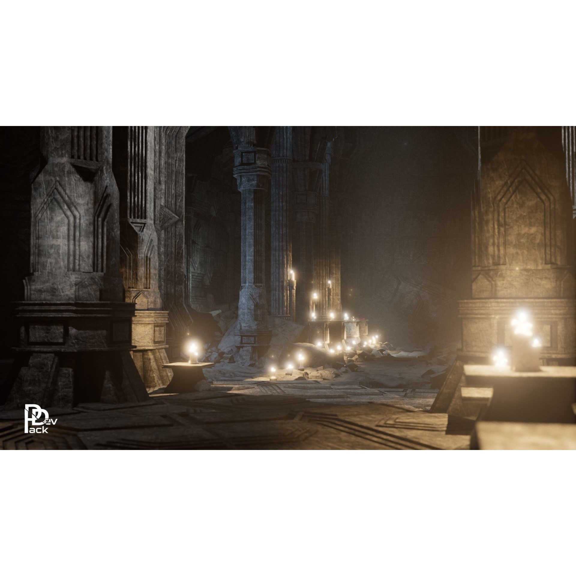 Dwarven Ruins 3D Model – Low Poly Assets for Games, FBX, PBR - View 8