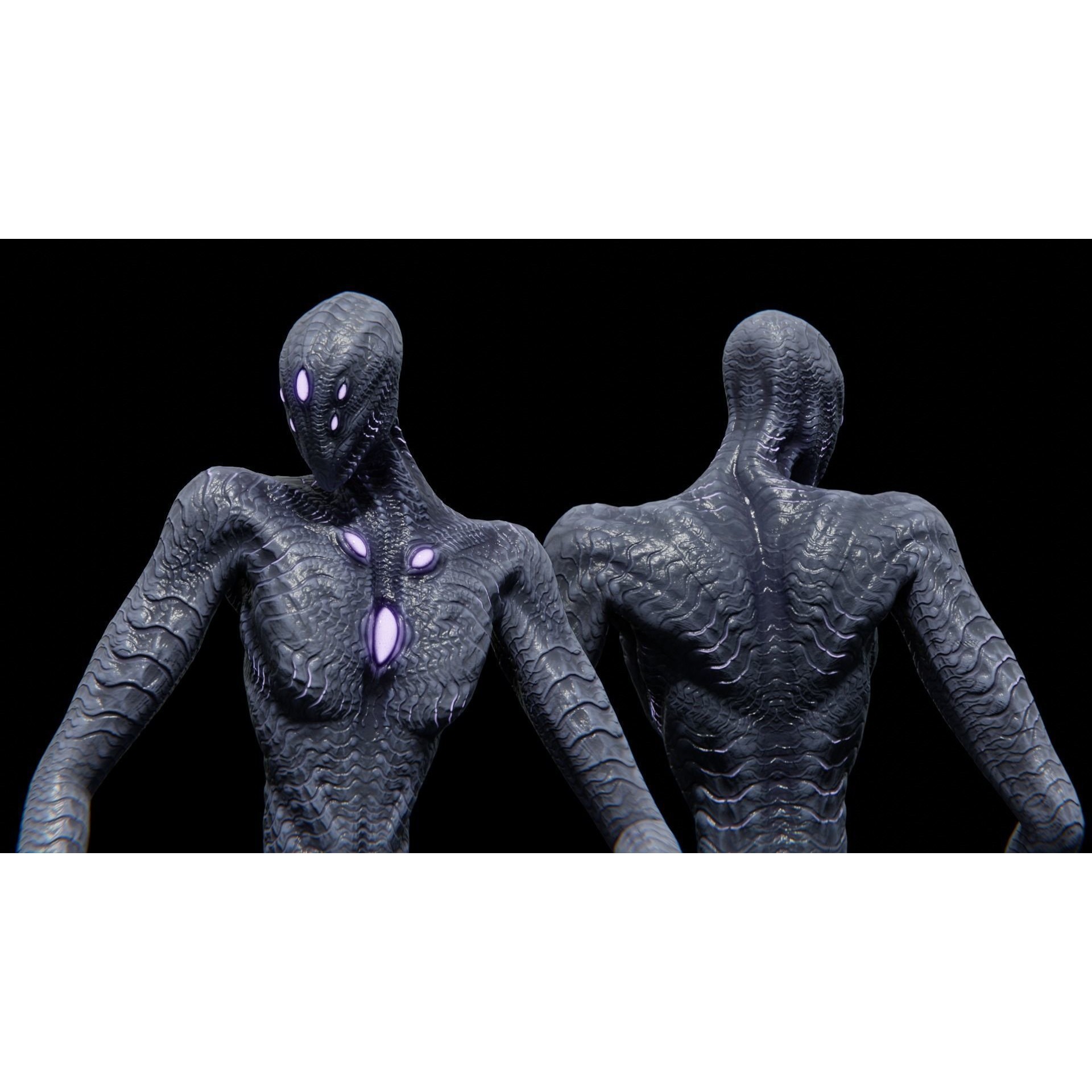 Exoginotheos - Low-Poly Game-Ready 3D Model - View 3