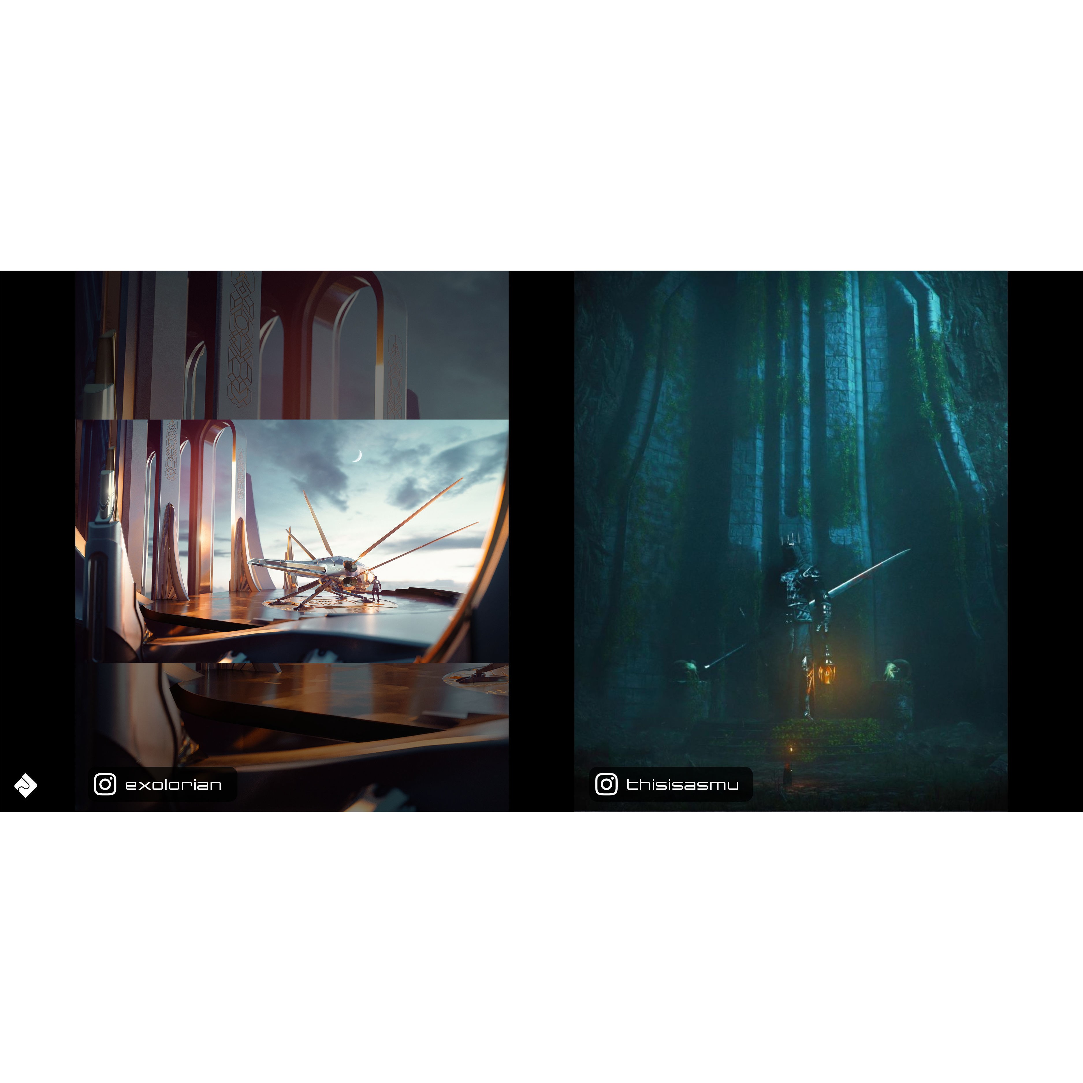 Neo Asgard - Fantasy Building Assets 3D Model - View 4