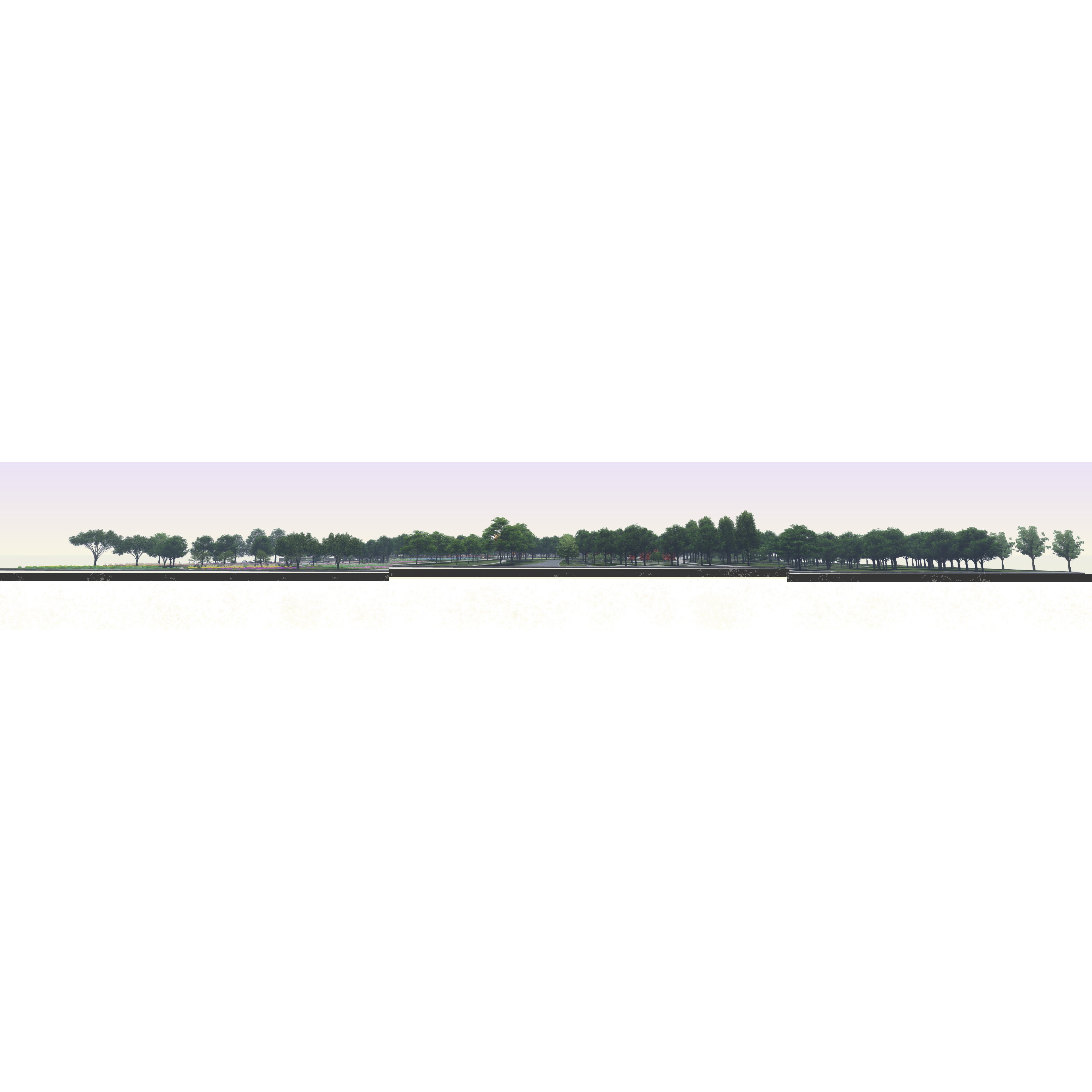 Private Park Landscape 3D Model – Detailed Urban Environment Plans, FBX, OBJ - View 25