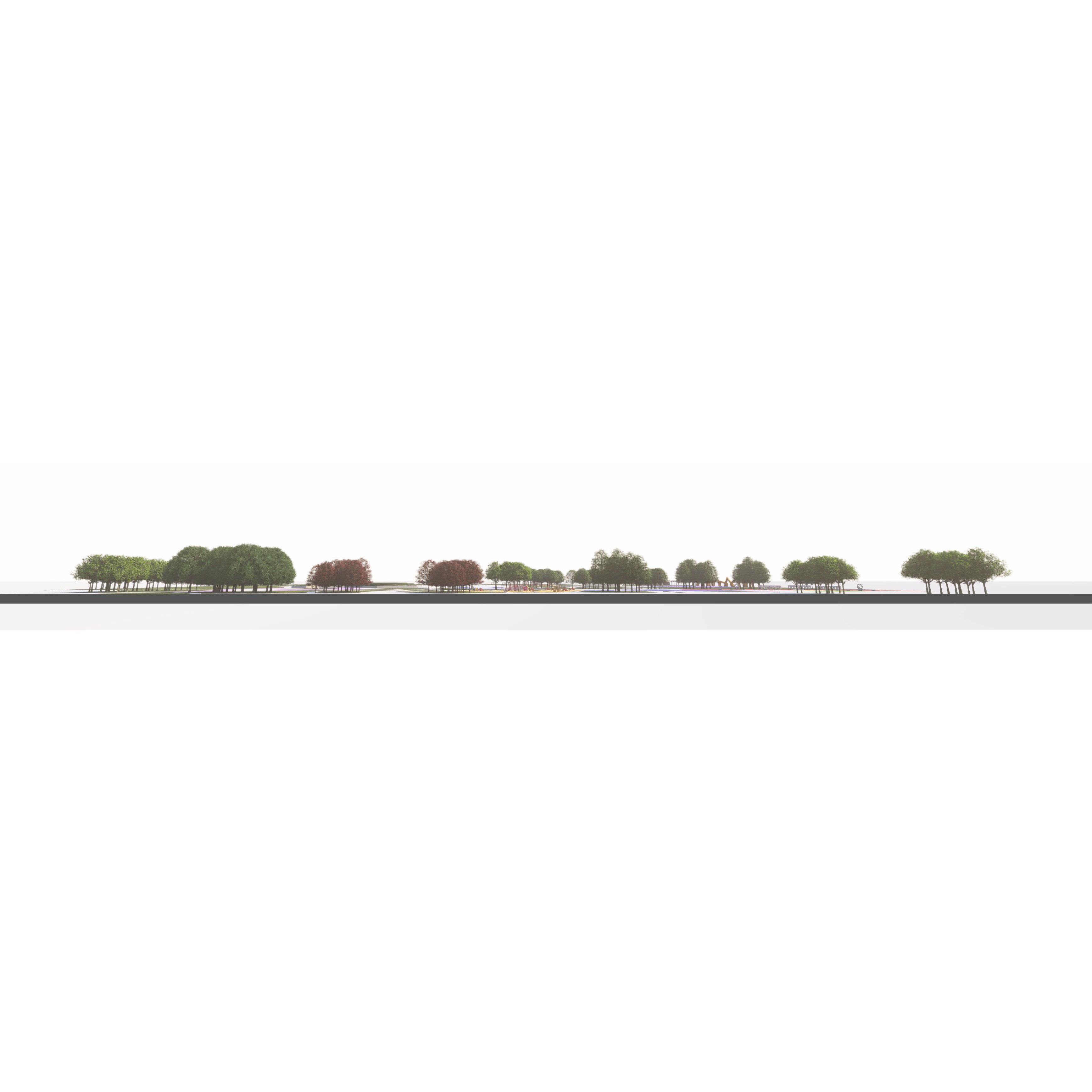 Private Park Landscape 3D Model – Detailed Urban Environment Plans, FBX, OBJ - View 27