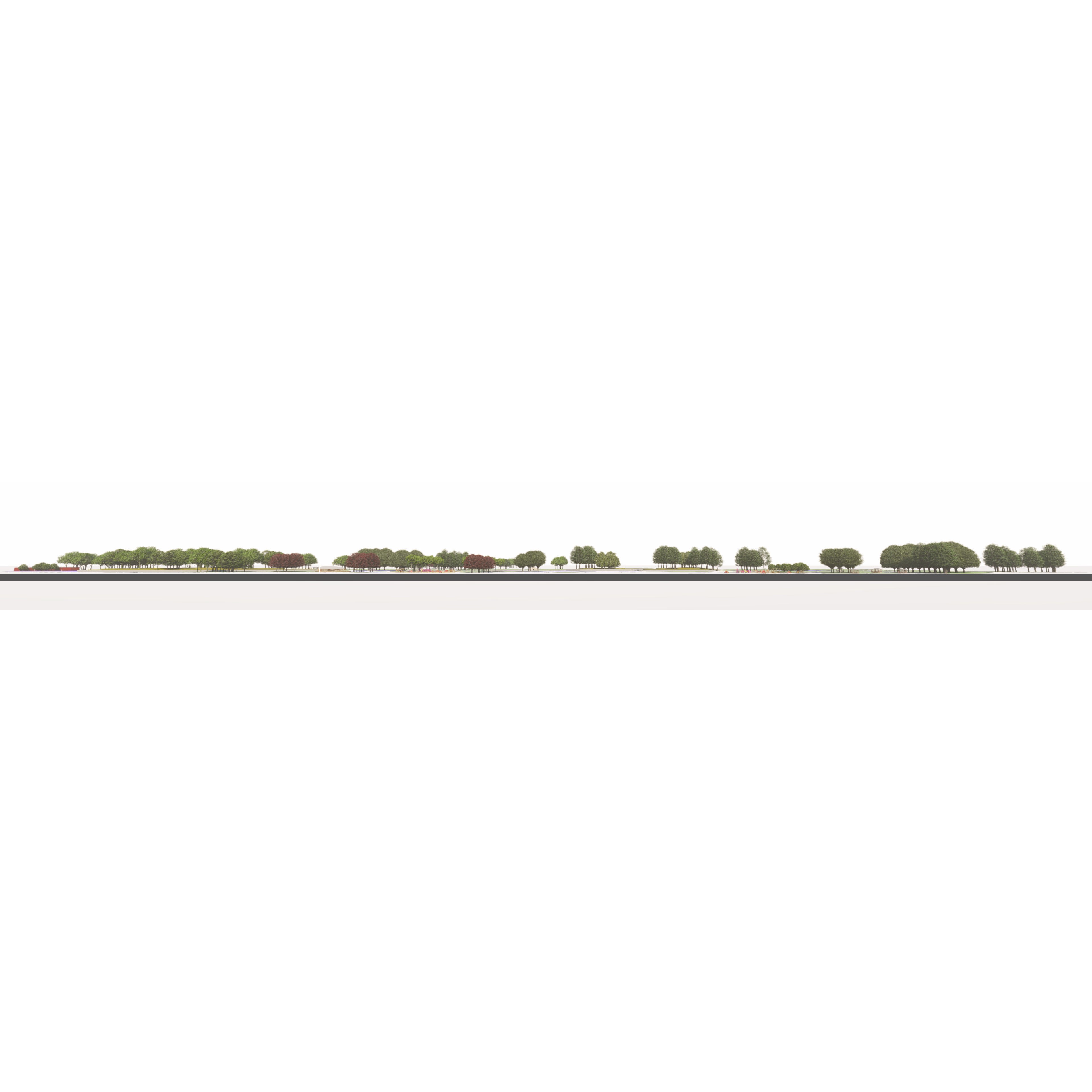Private Park Landscape 3D Model – Detailed Urban Environment Plans, FBX, OBJ - View 28