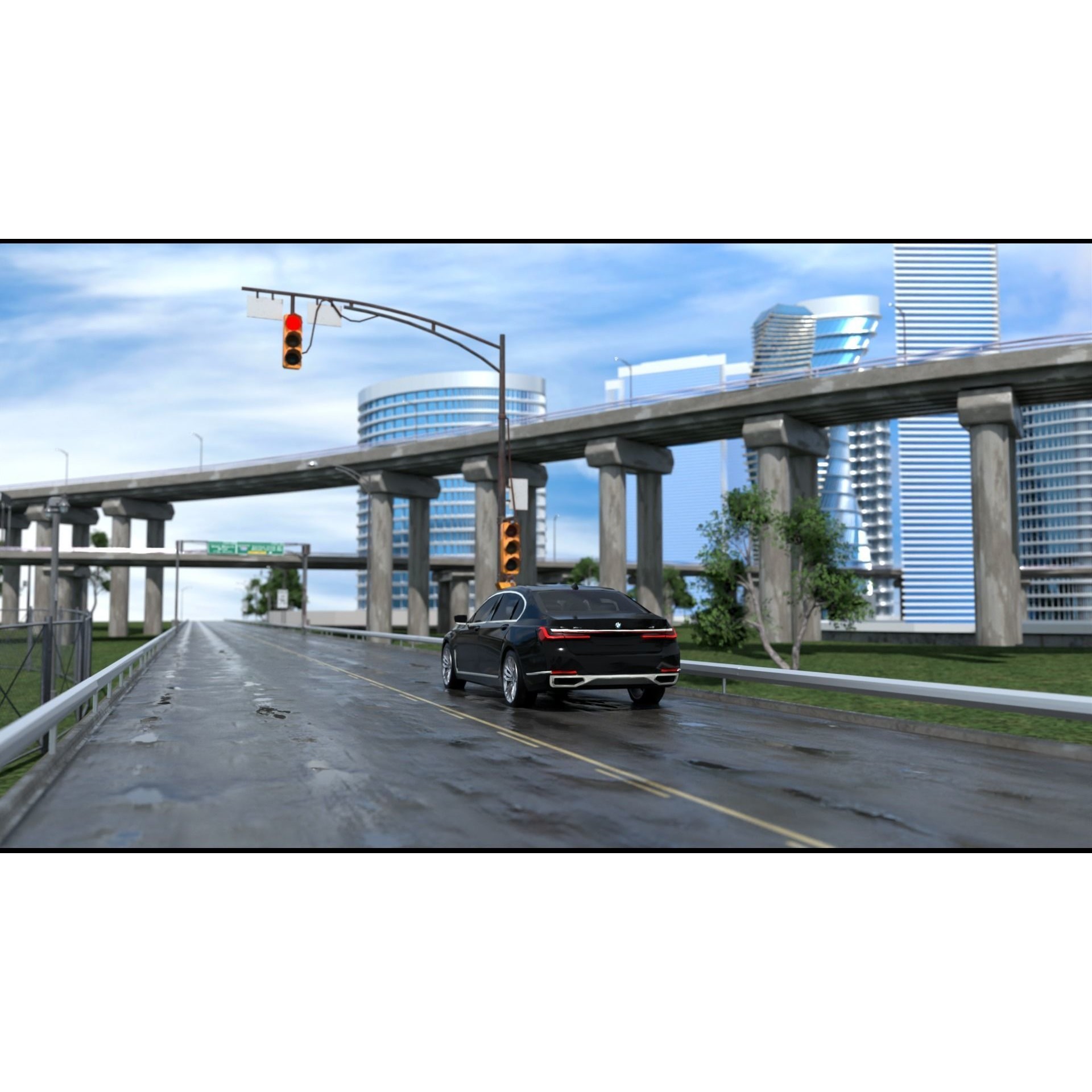 Future City 3D Model – Detailed Urban Environment with PBR Textures