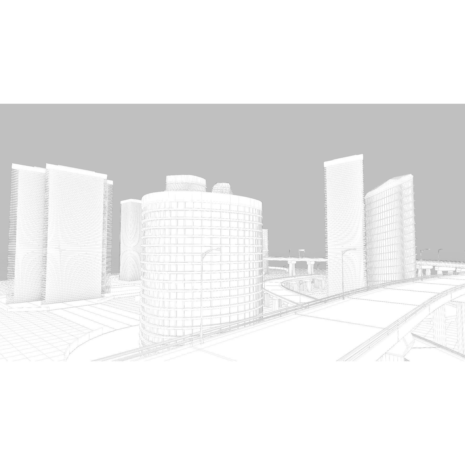 Future City 3D Model – Detailed Urban Environment with PBR Textures - View 12