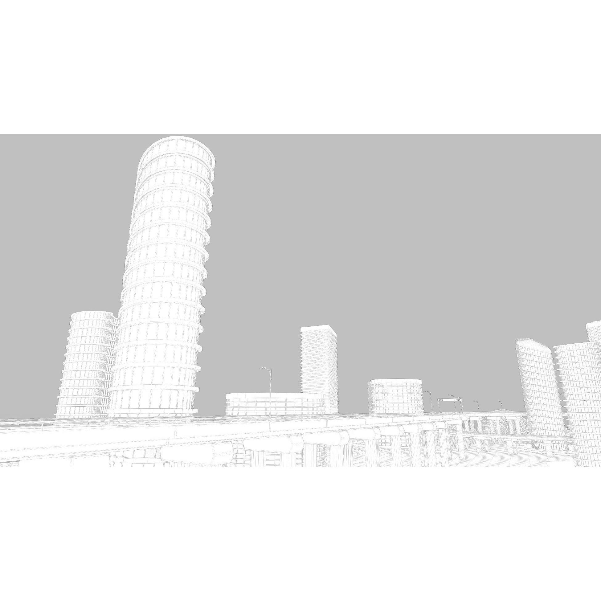 Future City 3D Model – Detailed Urban Environment with PBR Textures - View 13