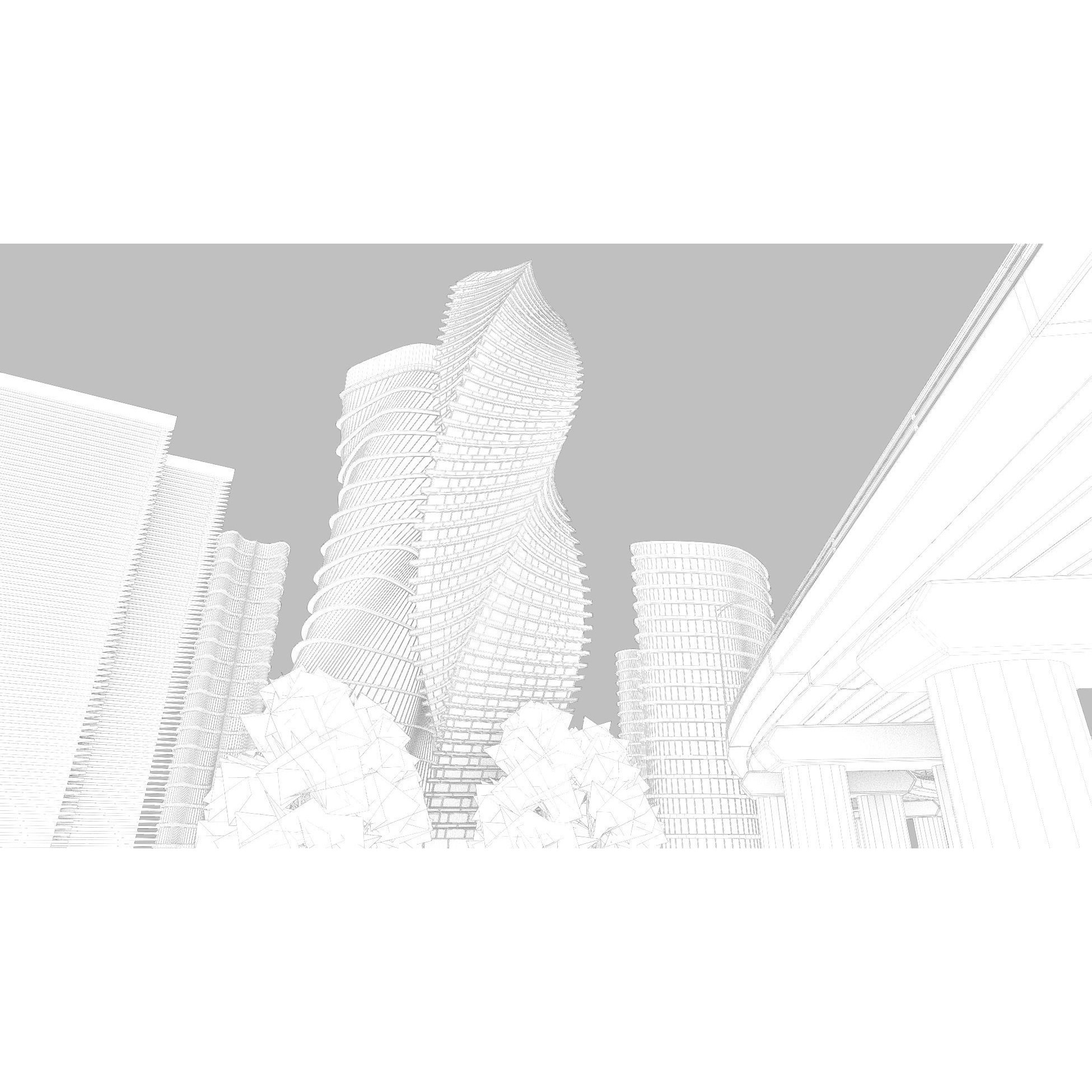 Future City 3D Model – Detailed Urban Environment with PBR Textures - View 16