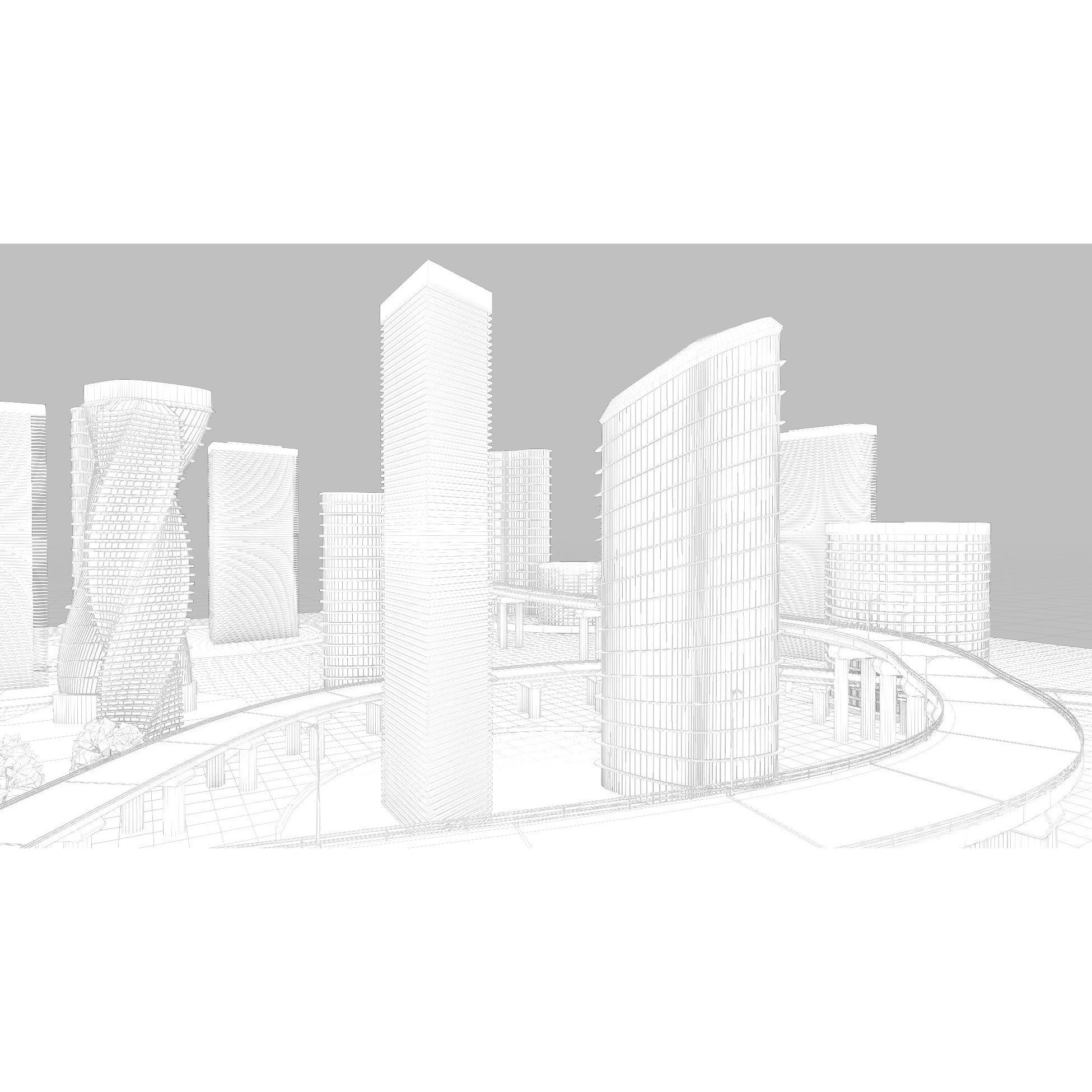 Future City 3D Model – Detailed Urban Environment with PBR Textures - View 18