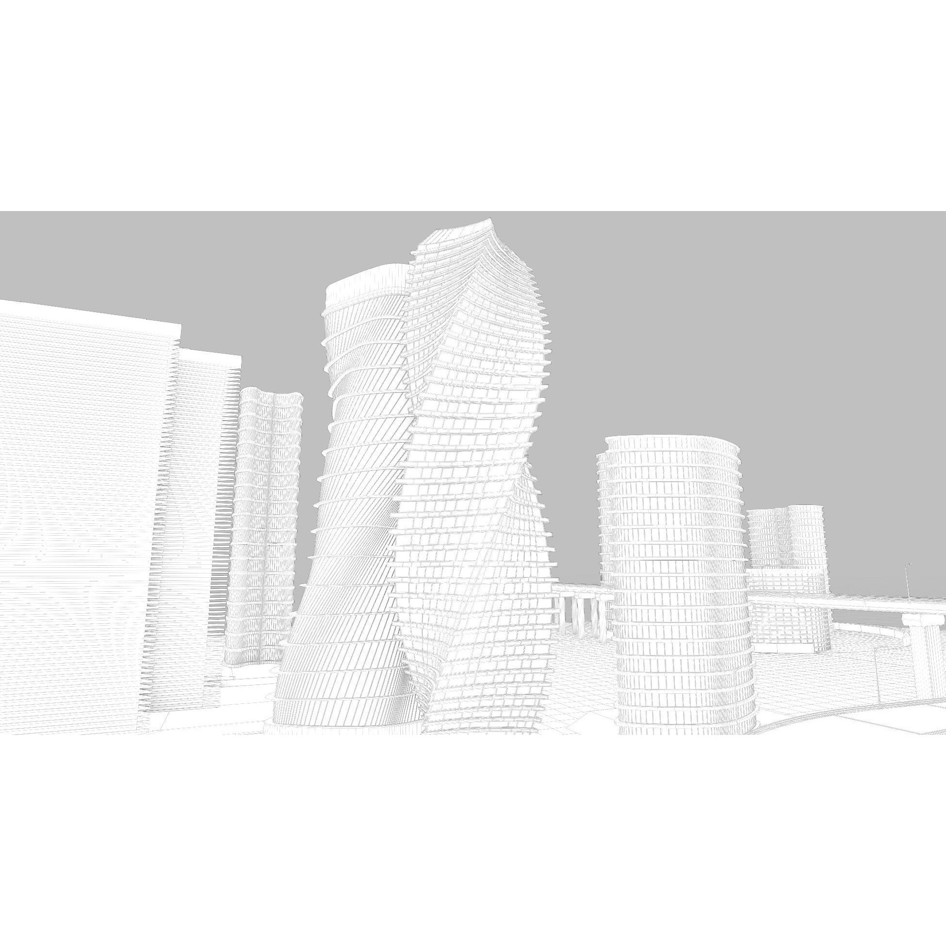 Future City 3D Model – Detailed Urban Environment with PBR Textures - View 20