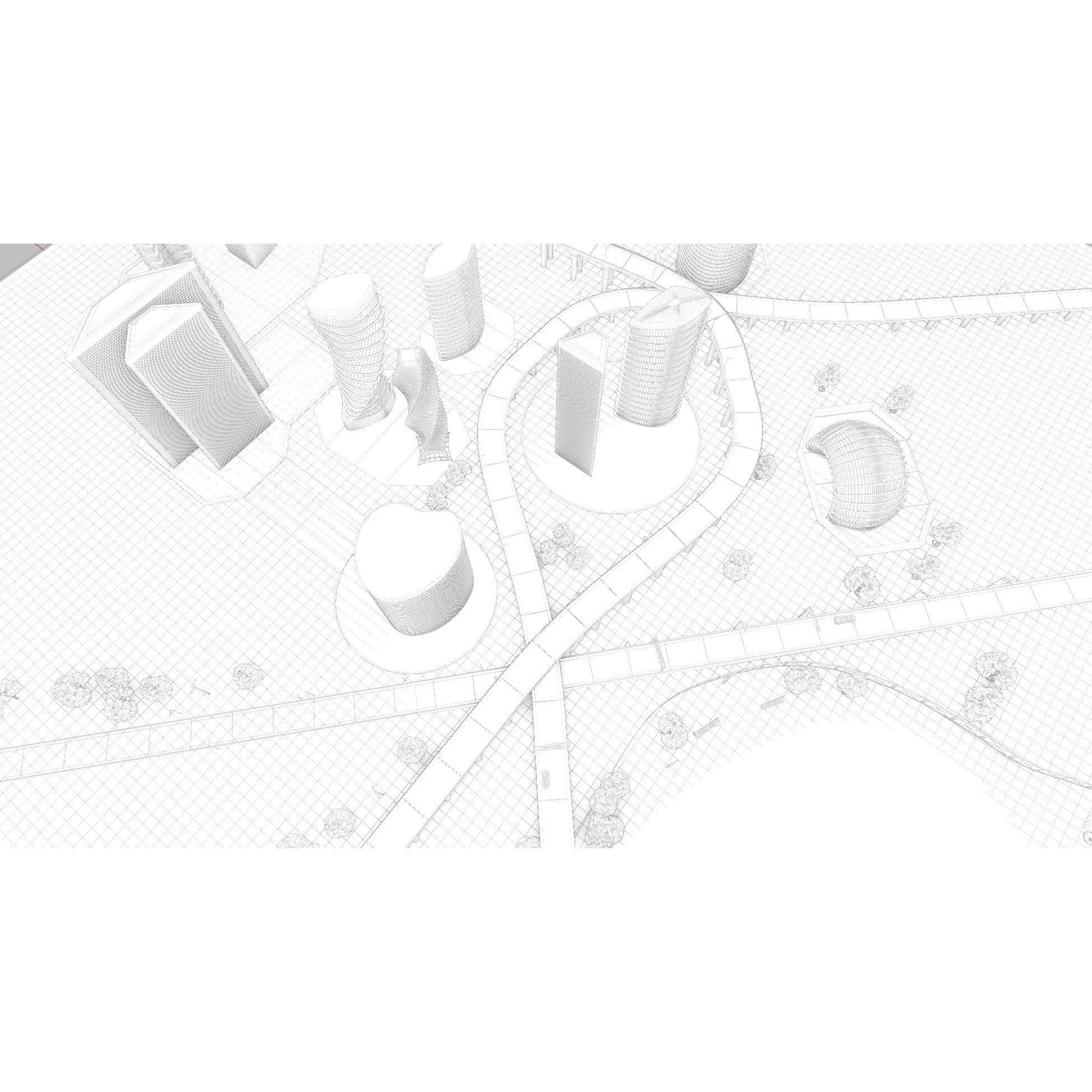 Future City 3D Model – Detailed Urban Environment with PBR Textures - View 21