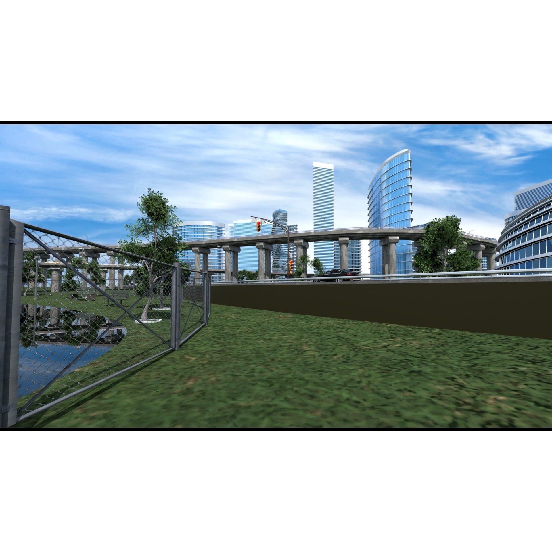 Future City 3D Model – Detailed Urban Environment with PBR Textures - View 25