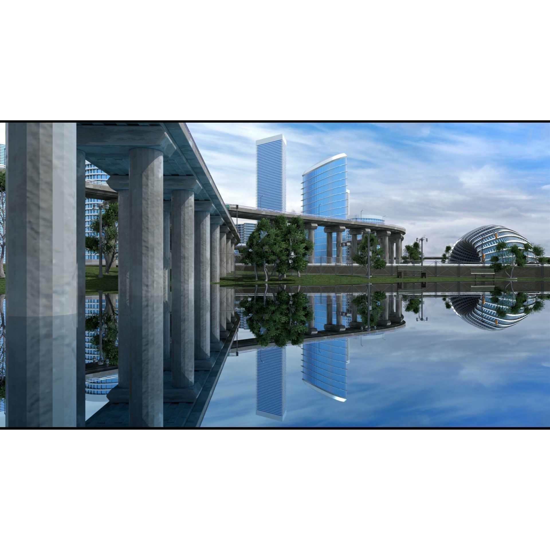 Future City 3D Model – Detailed Urban Environment with PBR Textures - View 27