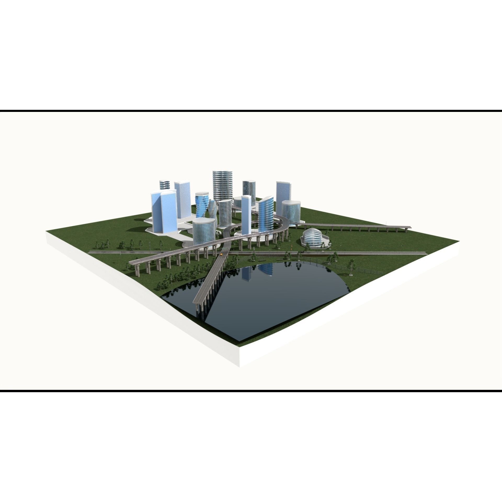 Future City 3D Model – Detailed Urban Environment with PBR Textures - View 28