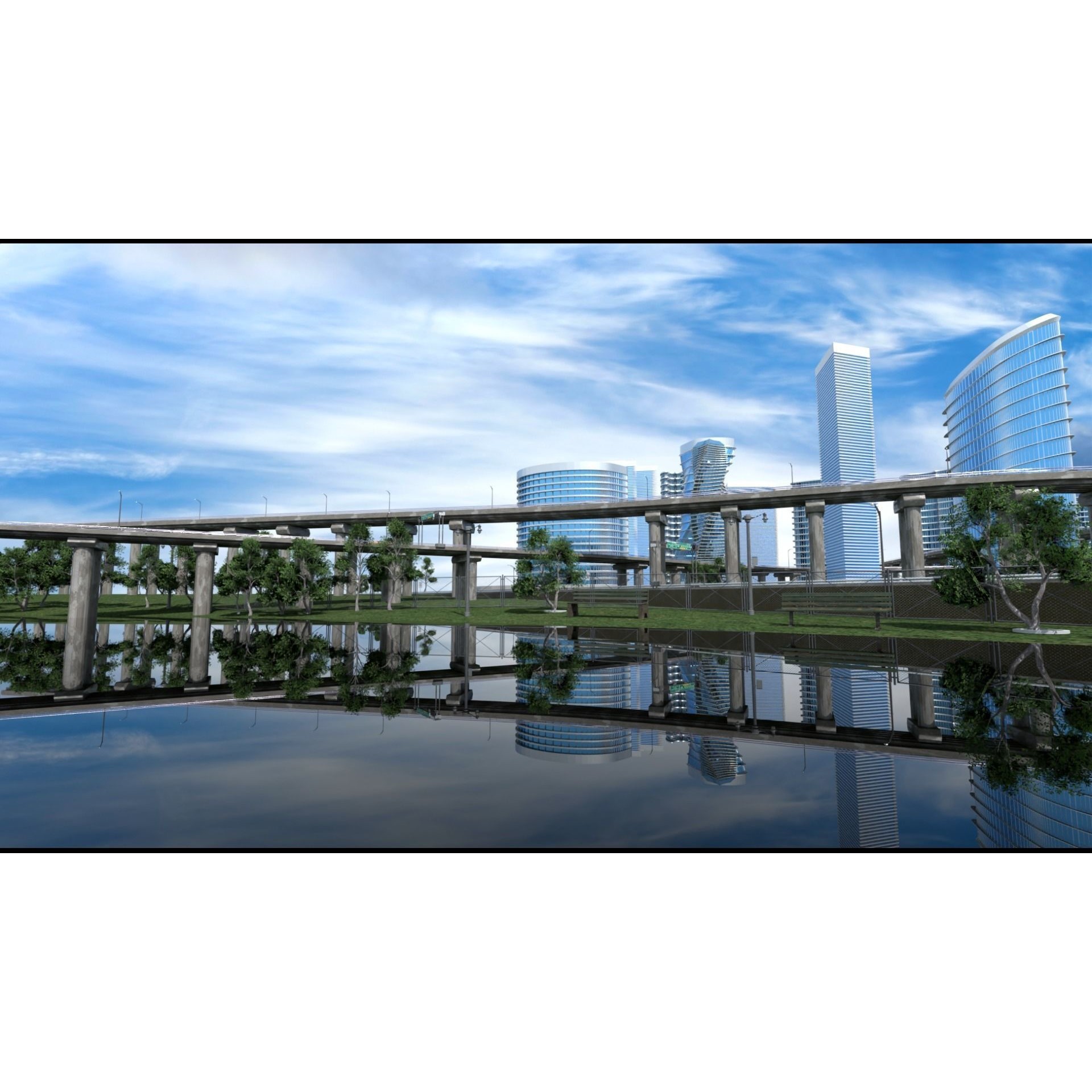 Future City 3D Model – Detailed Urban Environment with PBR Textures - View 30