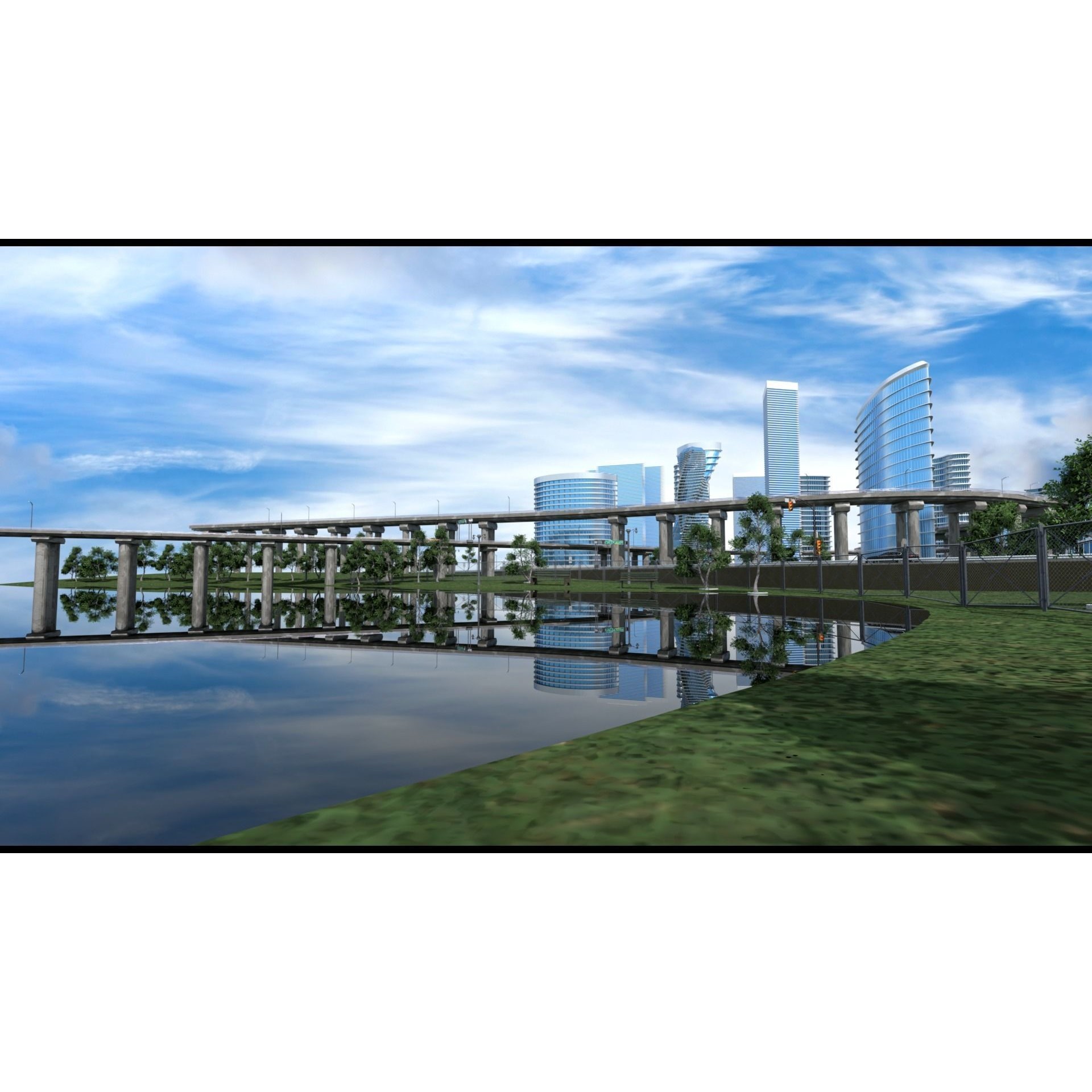 Future City 3D Model – Detailed Urban Environment with PBR Textures - View 31