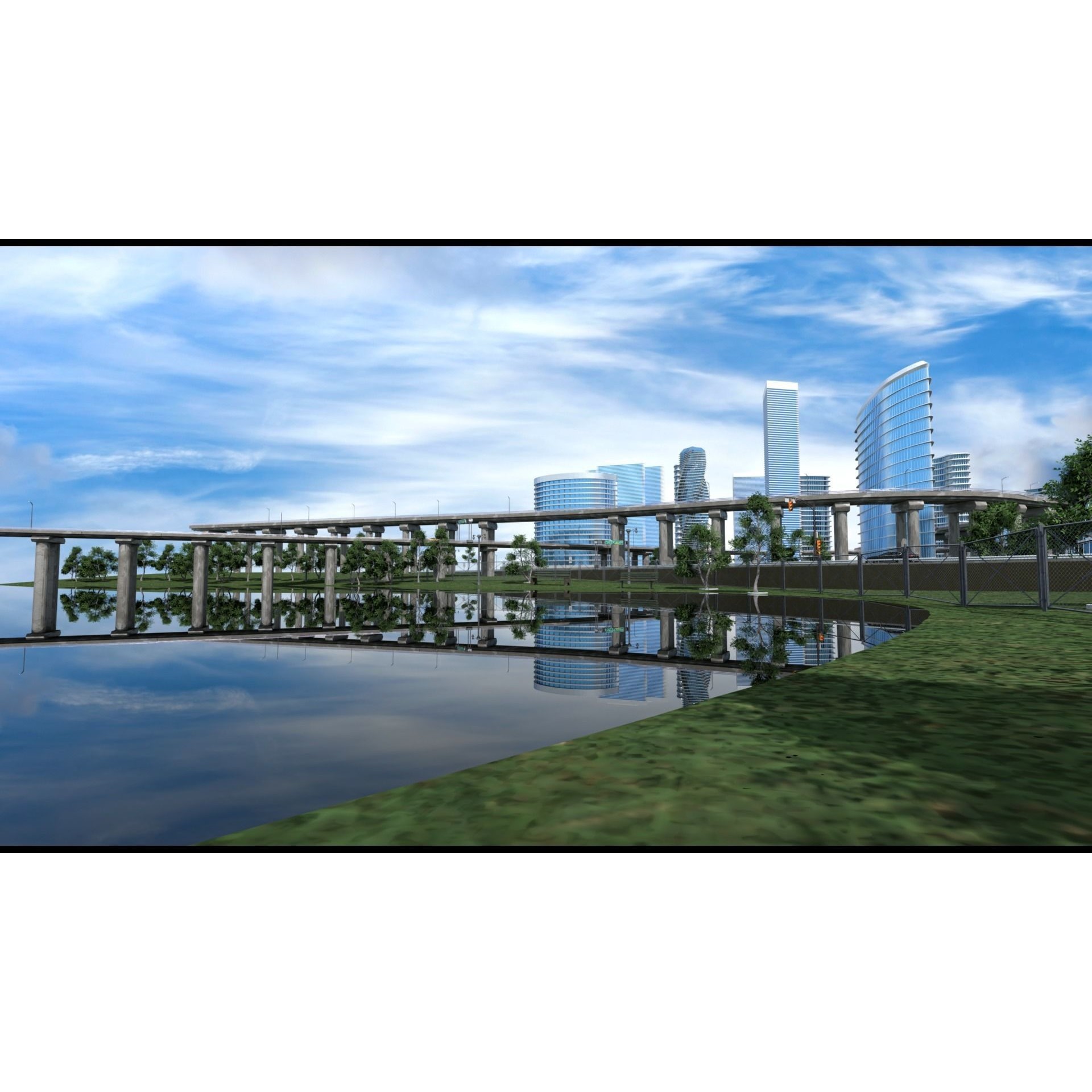 Future City 3D Model – Detailed Urban Environment with PBR Textures - View 5