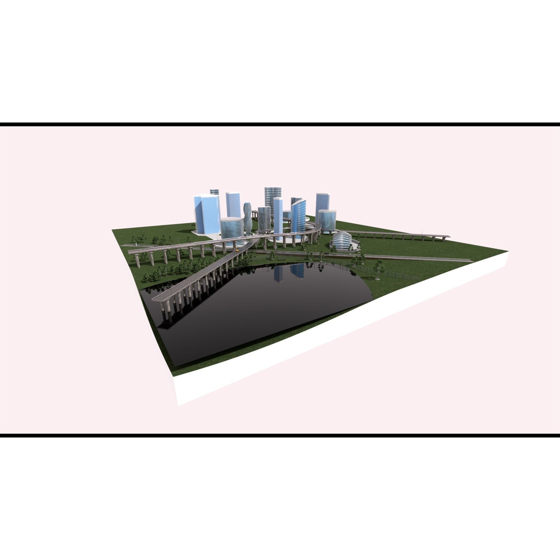 Future City 3D Model – Detailed Urban Environment with PBR Textures - View 7