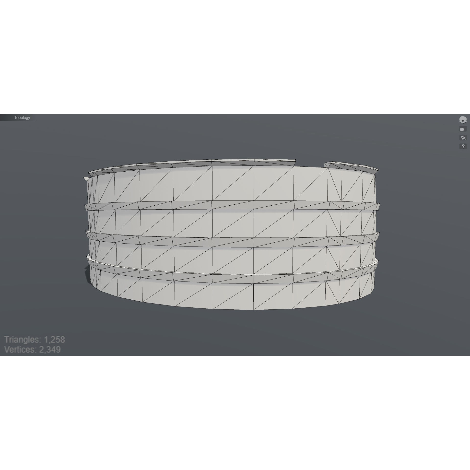 Roman Colosseum Ruins - Low-Poly Game-Ready 3D Model