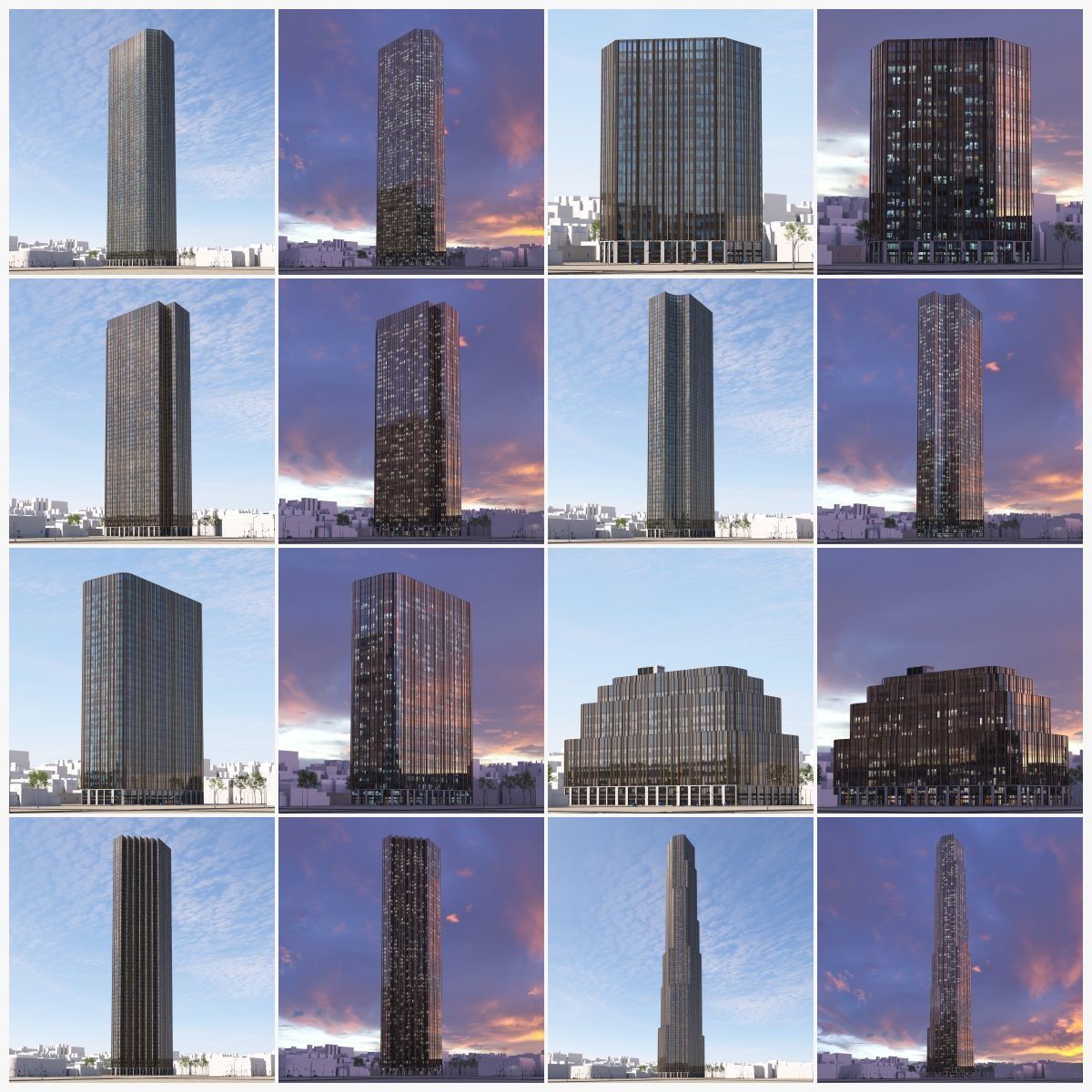 Skyscraper 3D Model – High-Quality Urban Collection, FBX & OBJ - View 12
