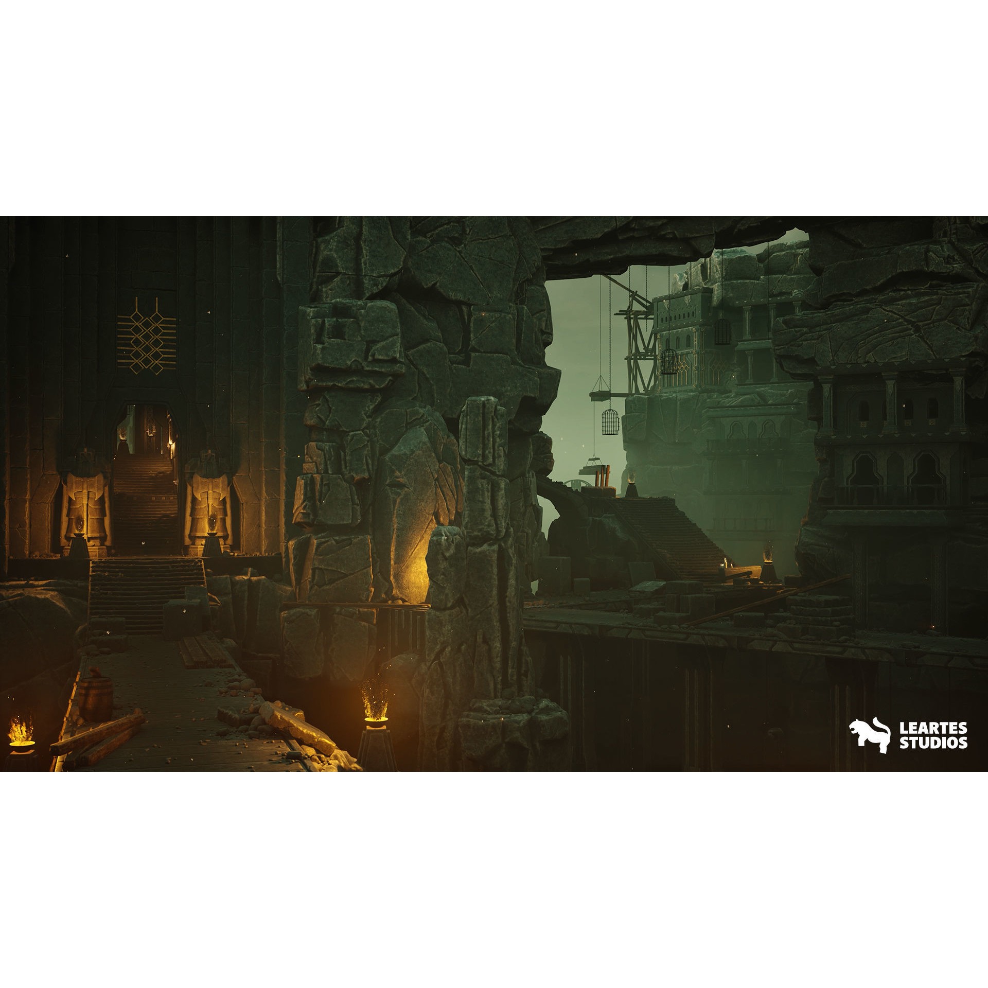 Dwarven Dungeon 3D Model – Low Poly Game Asset, FBX, PBR Textures - View 10