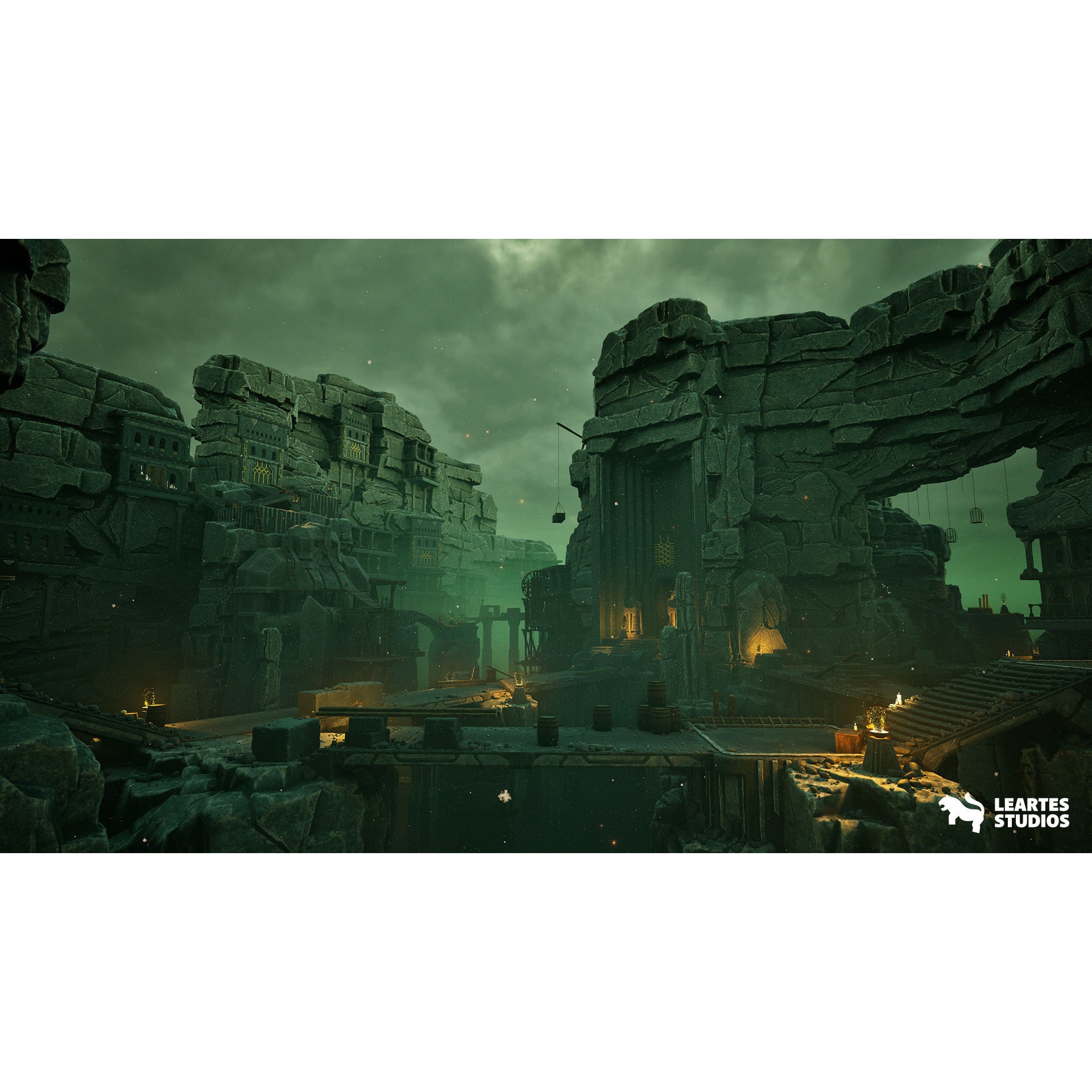 Dwarven Dungeon 3D Model – Low Poly Game Asset, FBX, PBR Textures - View 11