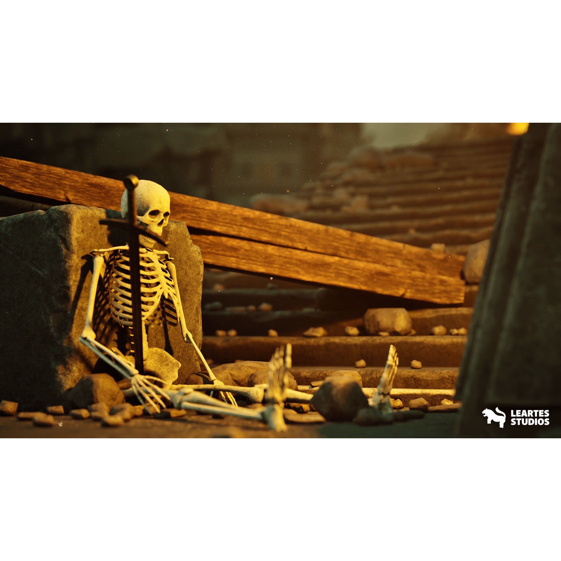 Dwarven Dungeon 3D Model – Low Poly Game Asset, FBX, PBR Textures - View 12