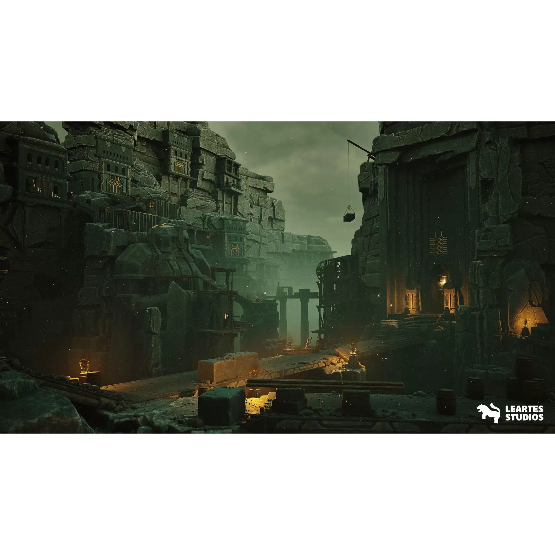 Dwarven Dungeon 3D Model – Low Poly Game Asset, FBX, PBR Textures - View 2