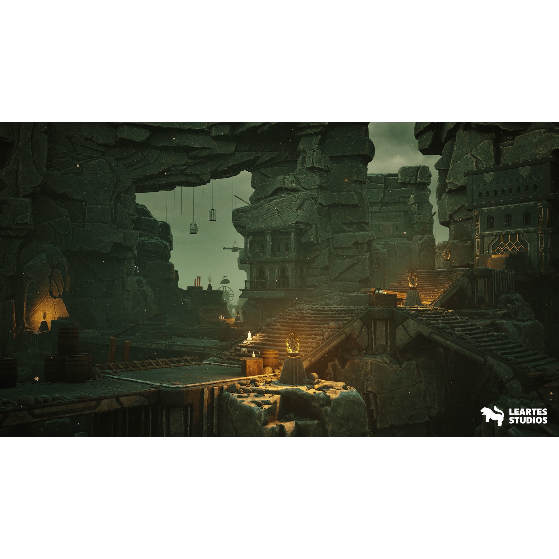 Dwarven Dungeon 3D Model – Low Poly Game Asset, FBX, PBR Textures - View 6