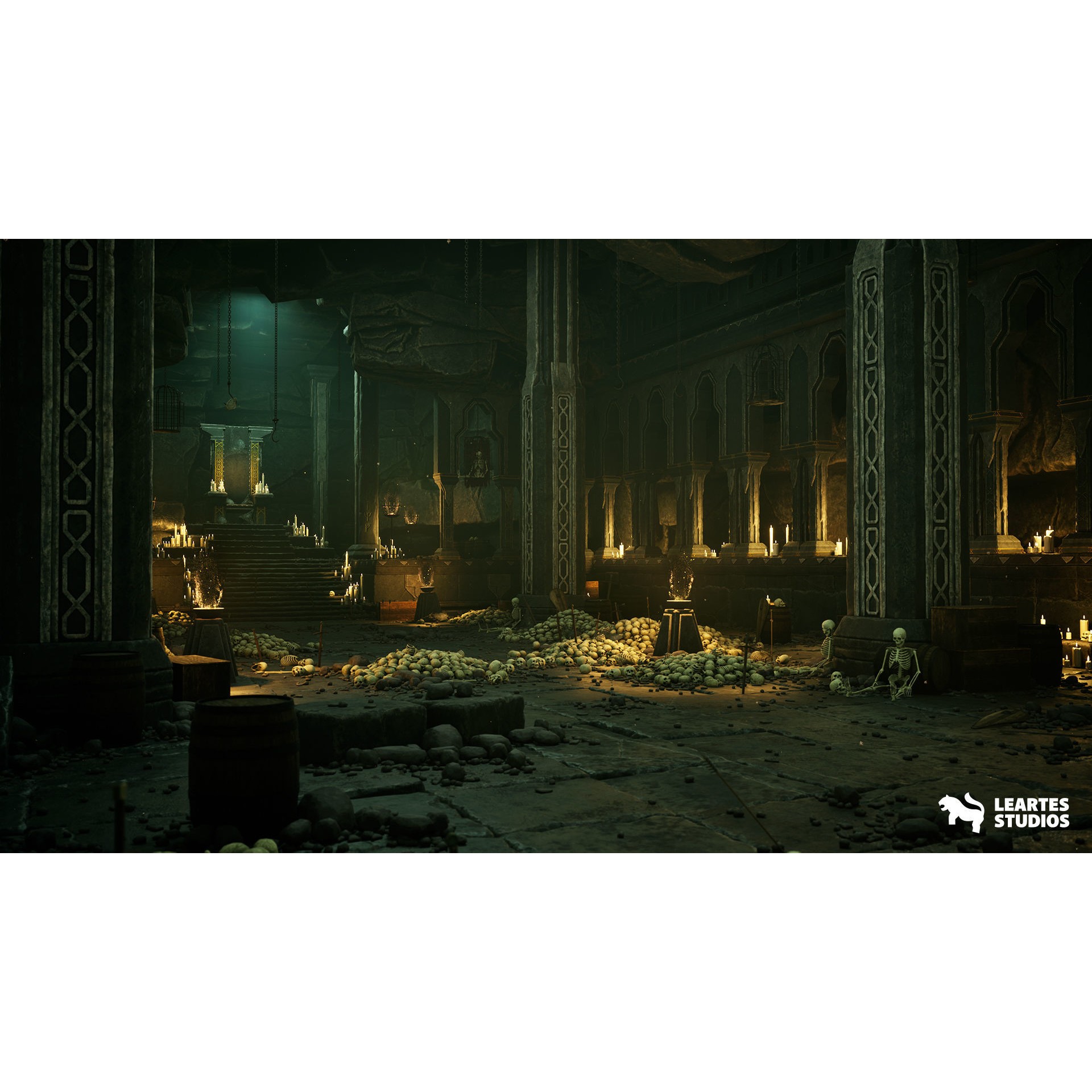 Dwarven Dungeon 3D Model – Low Poly Game Asset, FBX, PBR Textures - View 9