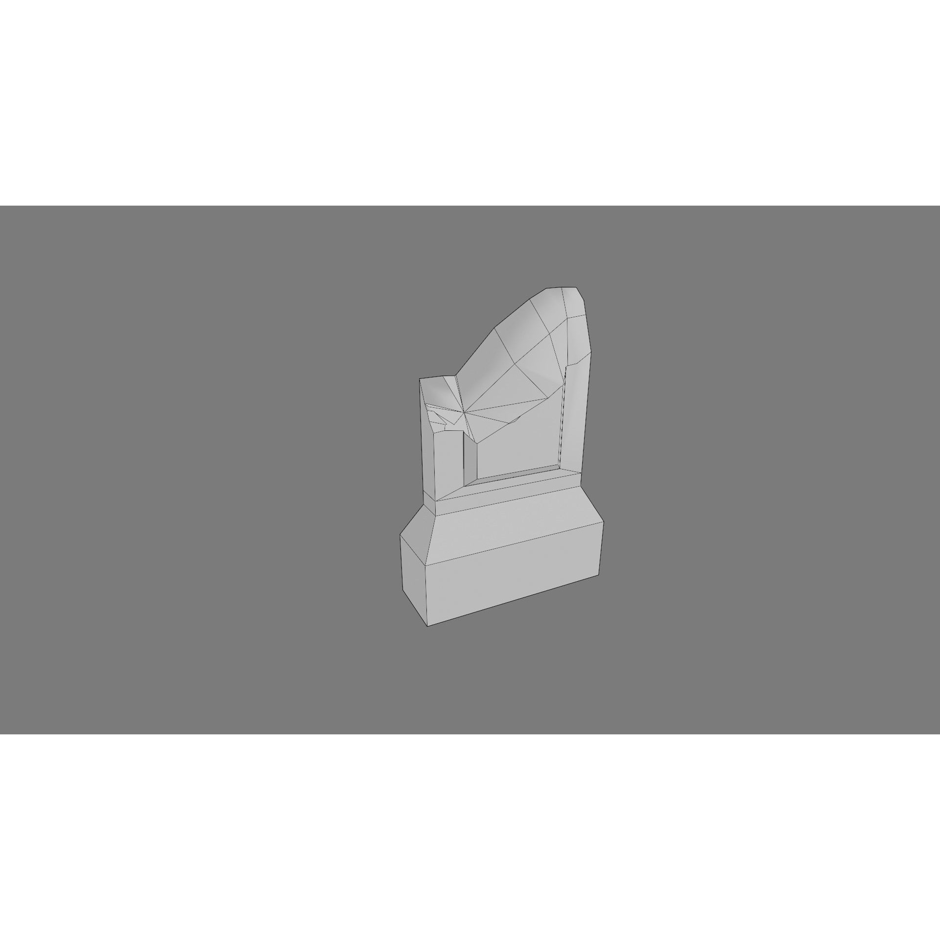 Cemetery Gravestone Set 3D Model – Low Poly Game Ready with PBR Textures - View 20