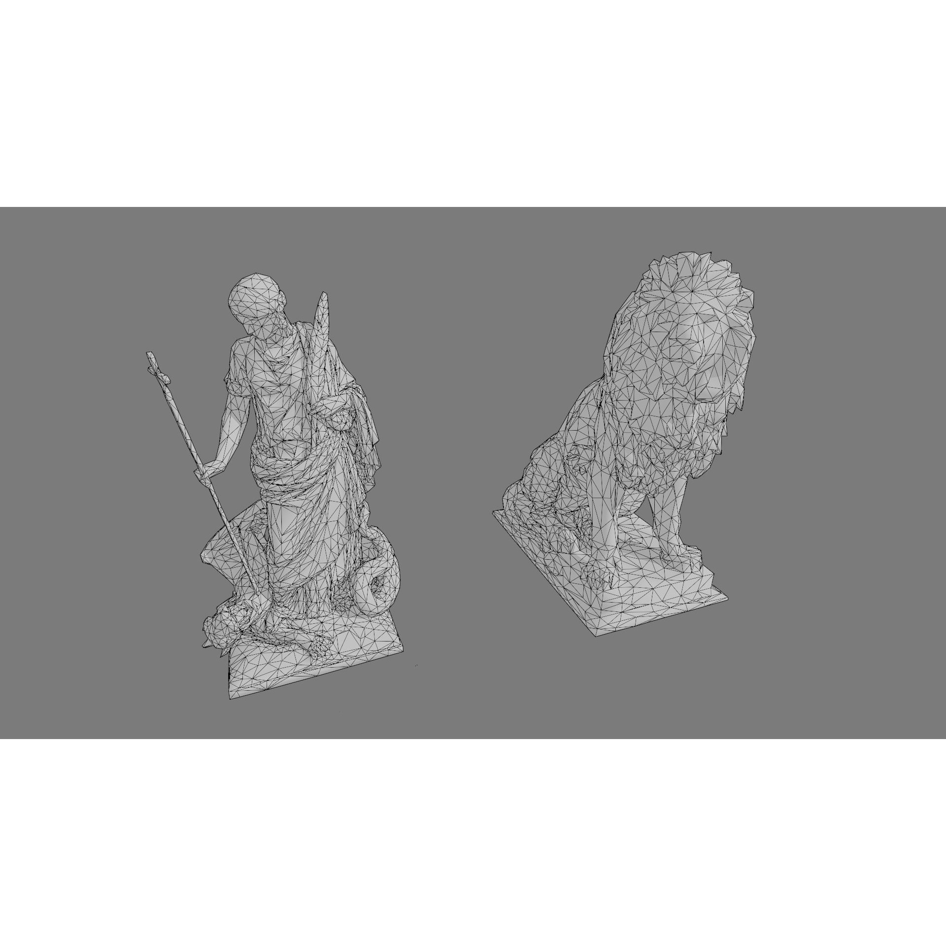 Cemetery Gravestone Set 3D Model – Low Poly Game Ready with PBR Textures - View 34