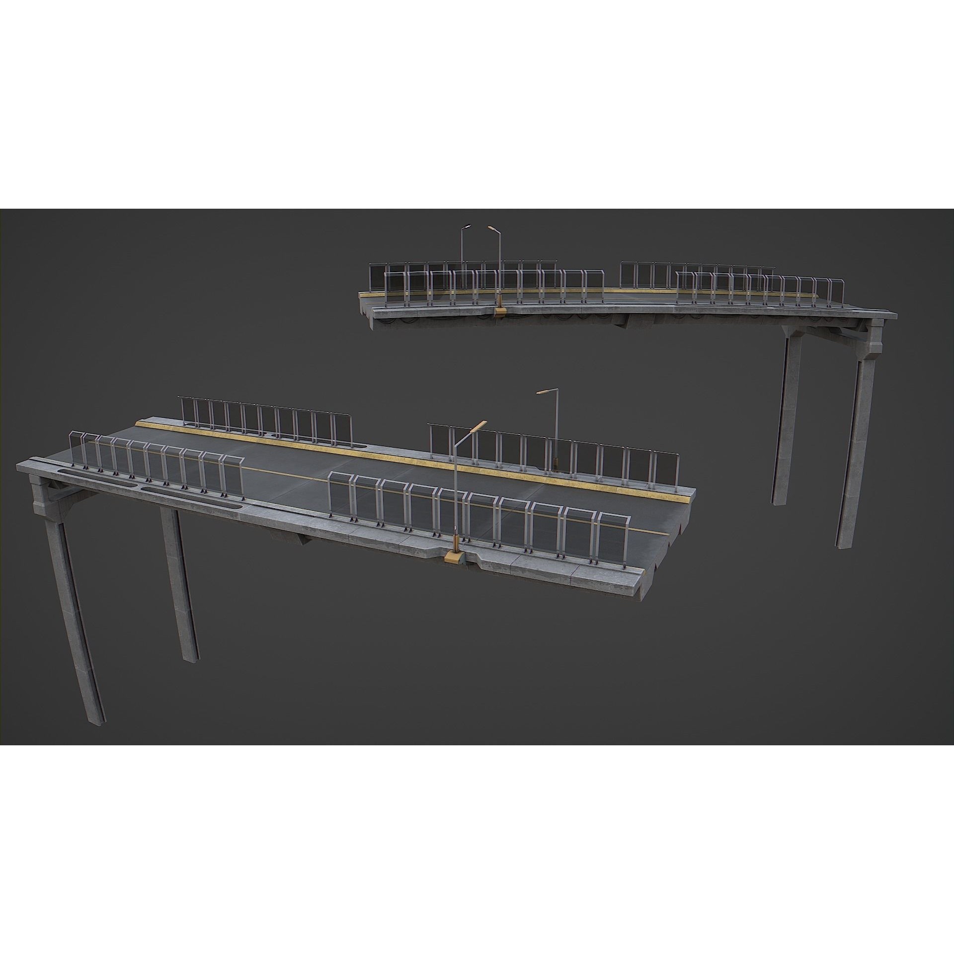 Cyberpunk City Asset Pack 3D Model – Low/Mid Poly Game Asset, PBR Textures - View 10