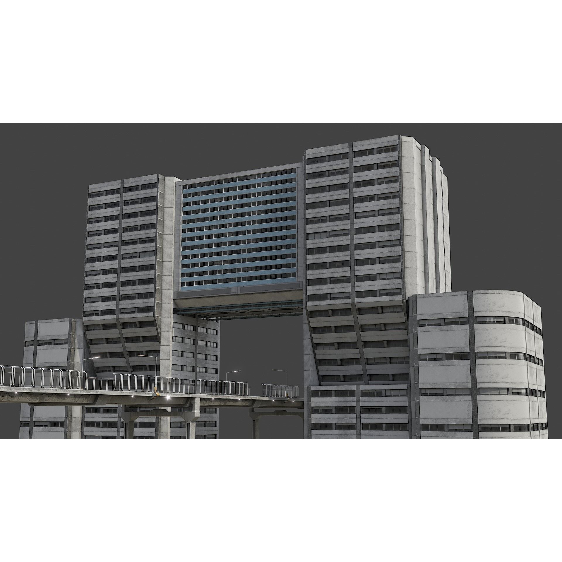 Cyberpunk City Asset Pack 3D Model – Low/Mid Poly Game Asset, PBR Textures - View 12
