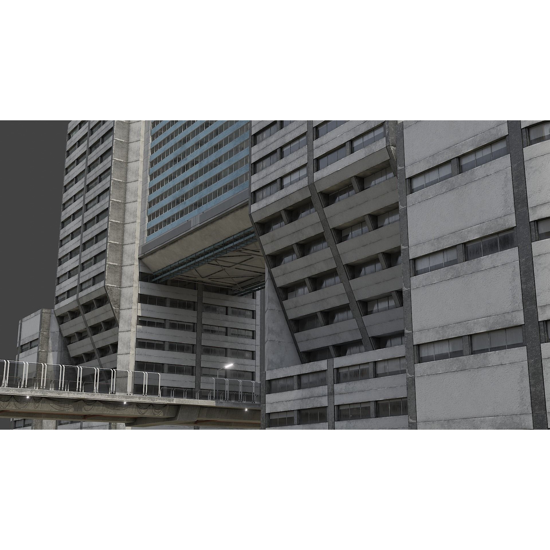 Cyberpunk City Asset Pack 3D Model – Low/Mid Poly Game Asset, PBR Textures - View 14