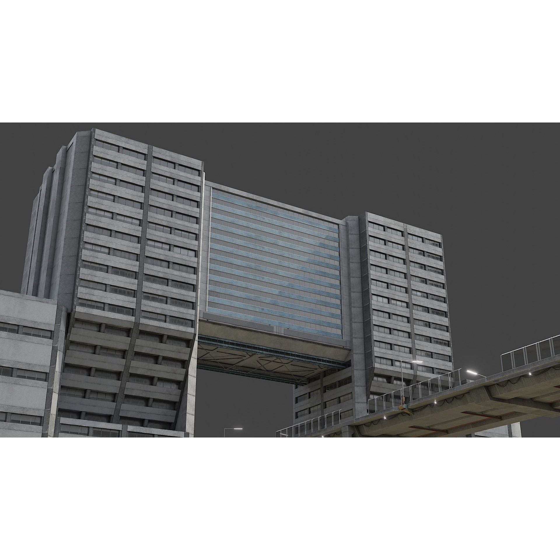Cyberpunk City Asset Pack 3D Model – Low/Mid Poly Game Asset, PBR Textures - View 15
