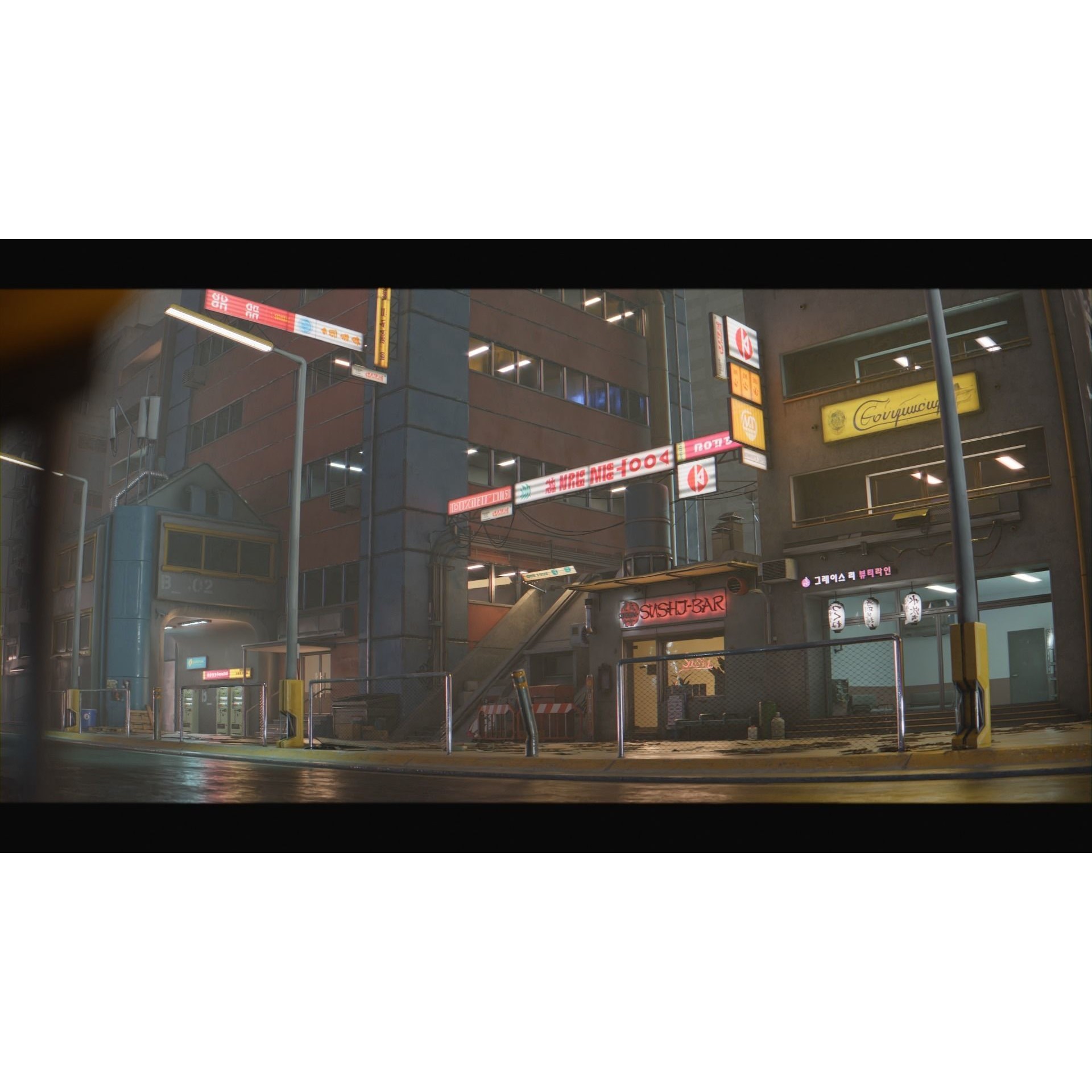 Cyberpunk City Asset Pack 3D Model – Low/Mid Poly Game Asset, PBR Textures - View 5