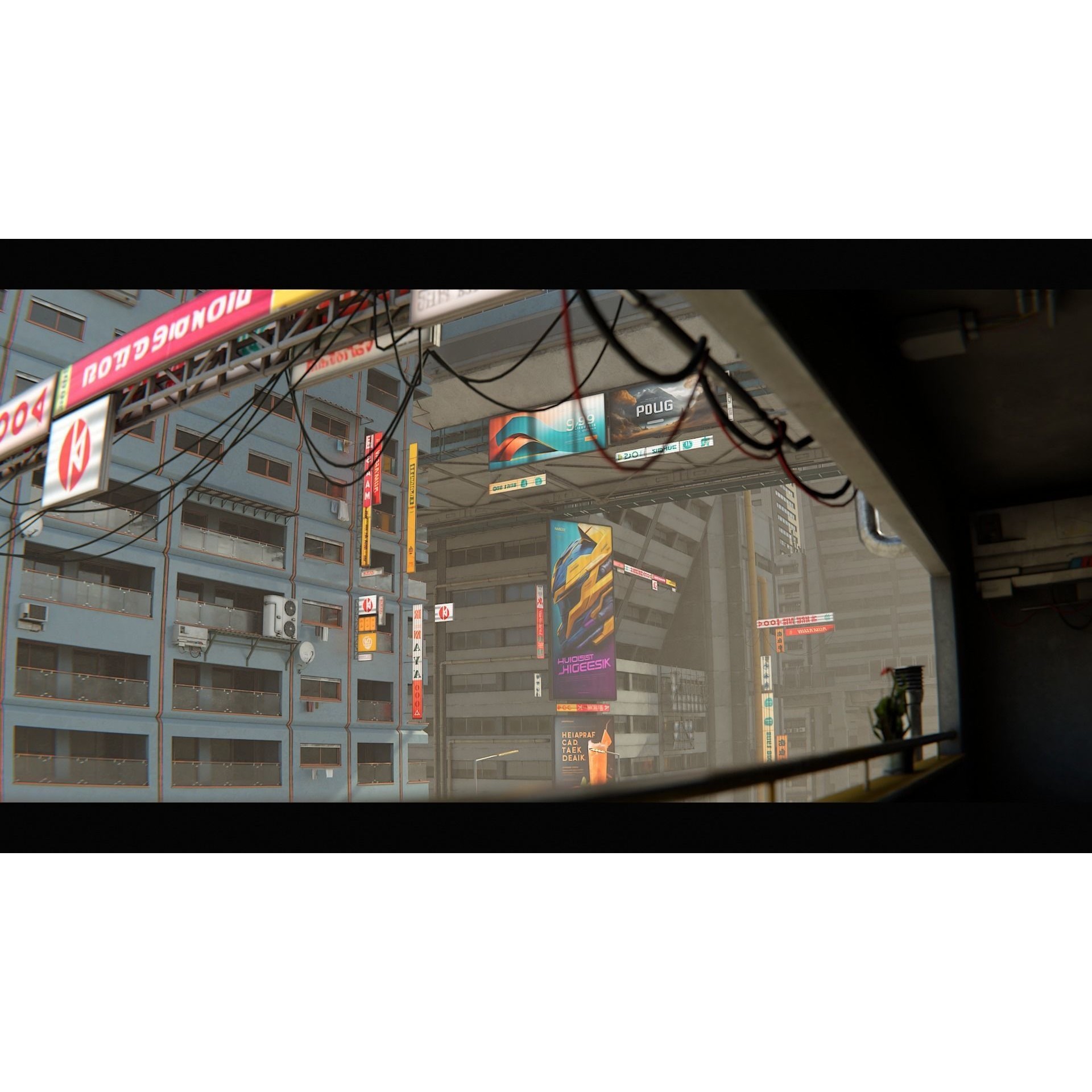 Cyberpunk City Asset Pack 3D Model – Low/Mid Poly Game Asset, PBR Textures - View 6