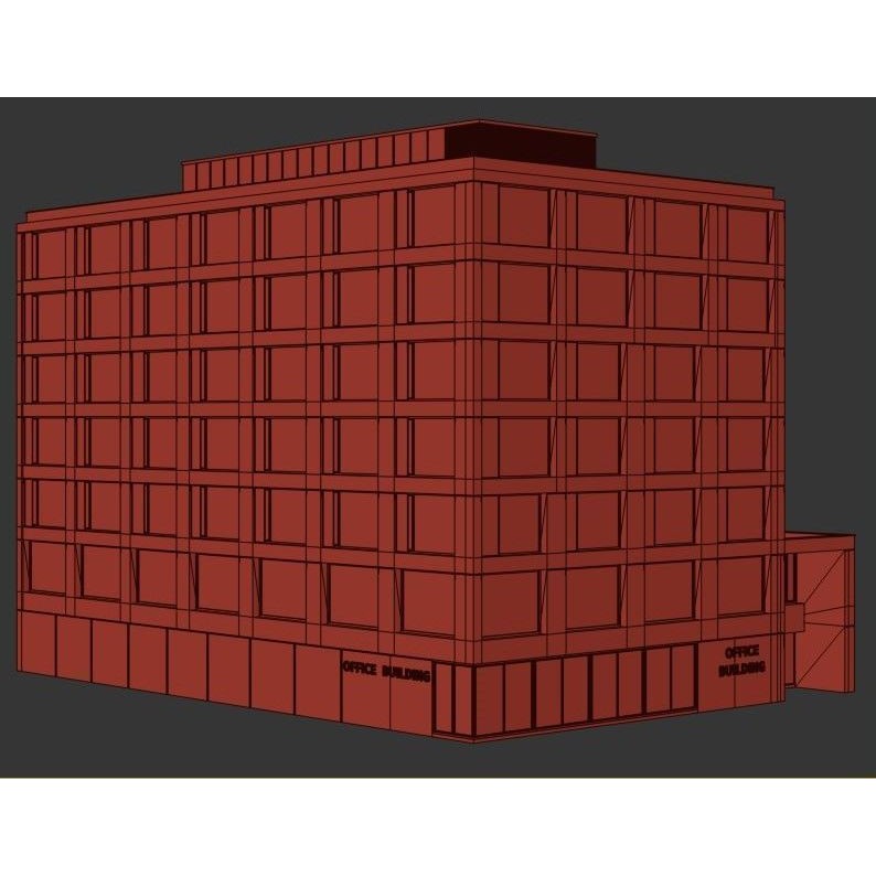 Office Building 3D Model – Contemporary Architecture with Interior Details - View 10