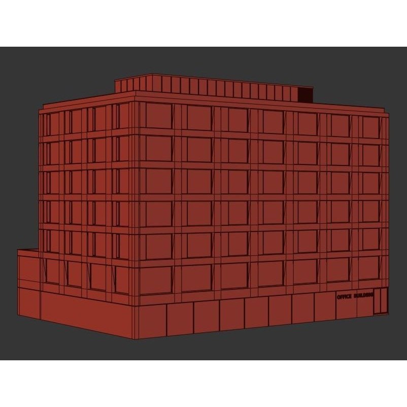 Office Building 3D Model – Contemporary Architecture with Interior Details - View 11