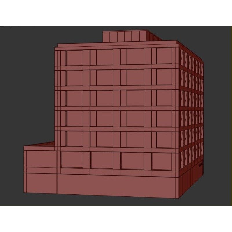 Office Building 3D Model – Contemporary Architecture with Interior Details - View 12